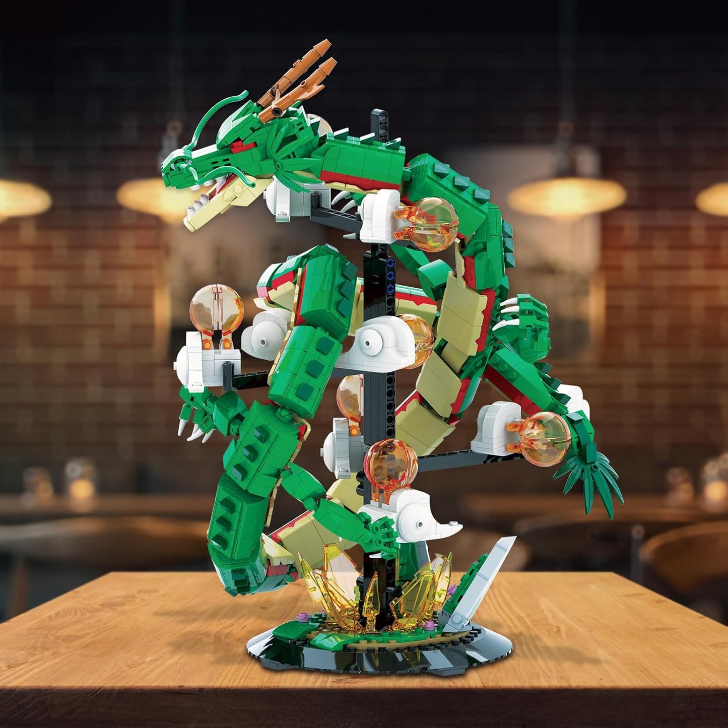 JMBricklayer Dragon Building Set for Adults 70134, Lighting Dinosaur Collectible Model to Build,Ideal Divine Dragon Building Blocks Model with Display Stand, Christmas Birthday Gifts for Boys Adults