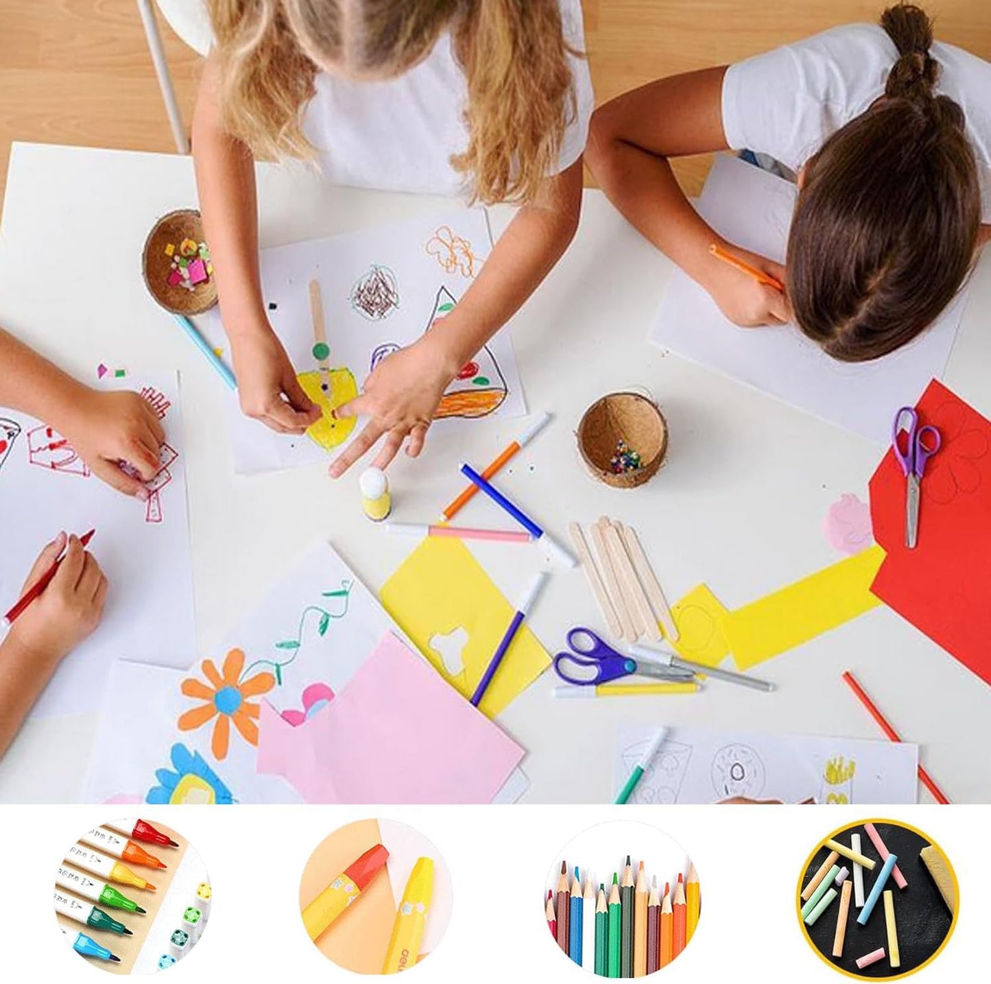 8.5"x11" Sketching Drawing Paper for Kids Toddlers Art Craft Supplies, White Paper for Coloring Doodle 100 Sheets