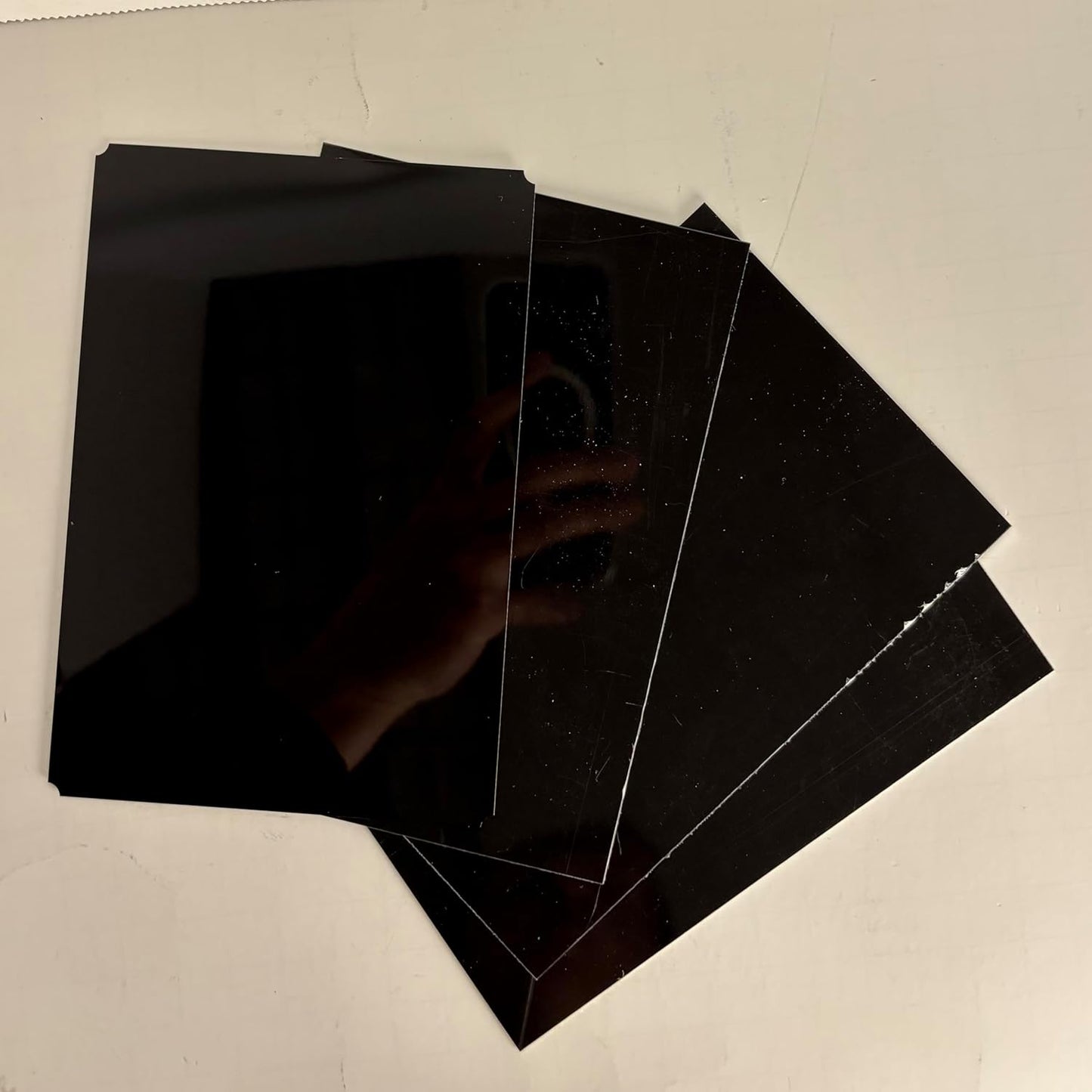 Blank Metal Plates for Laser Engraving - 4 Pack | Aluminum Sheets 0.020" Thick | CO2, Diode, Fiber Laser Compatible | Multiple Sizes & Colors (Black (engraves gold), 1x11.25 inch)