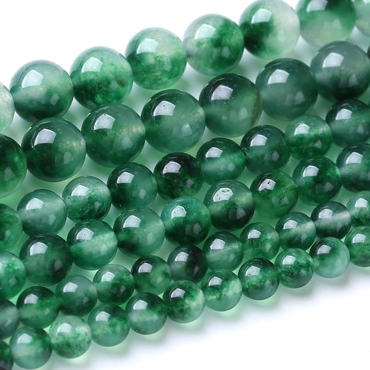 48PCS 8MM Aquatic Agate Stone Beads Energy Healing Beads for DIY Jewelry Bracelet Necklace Making for Jewelry Making 15Inch