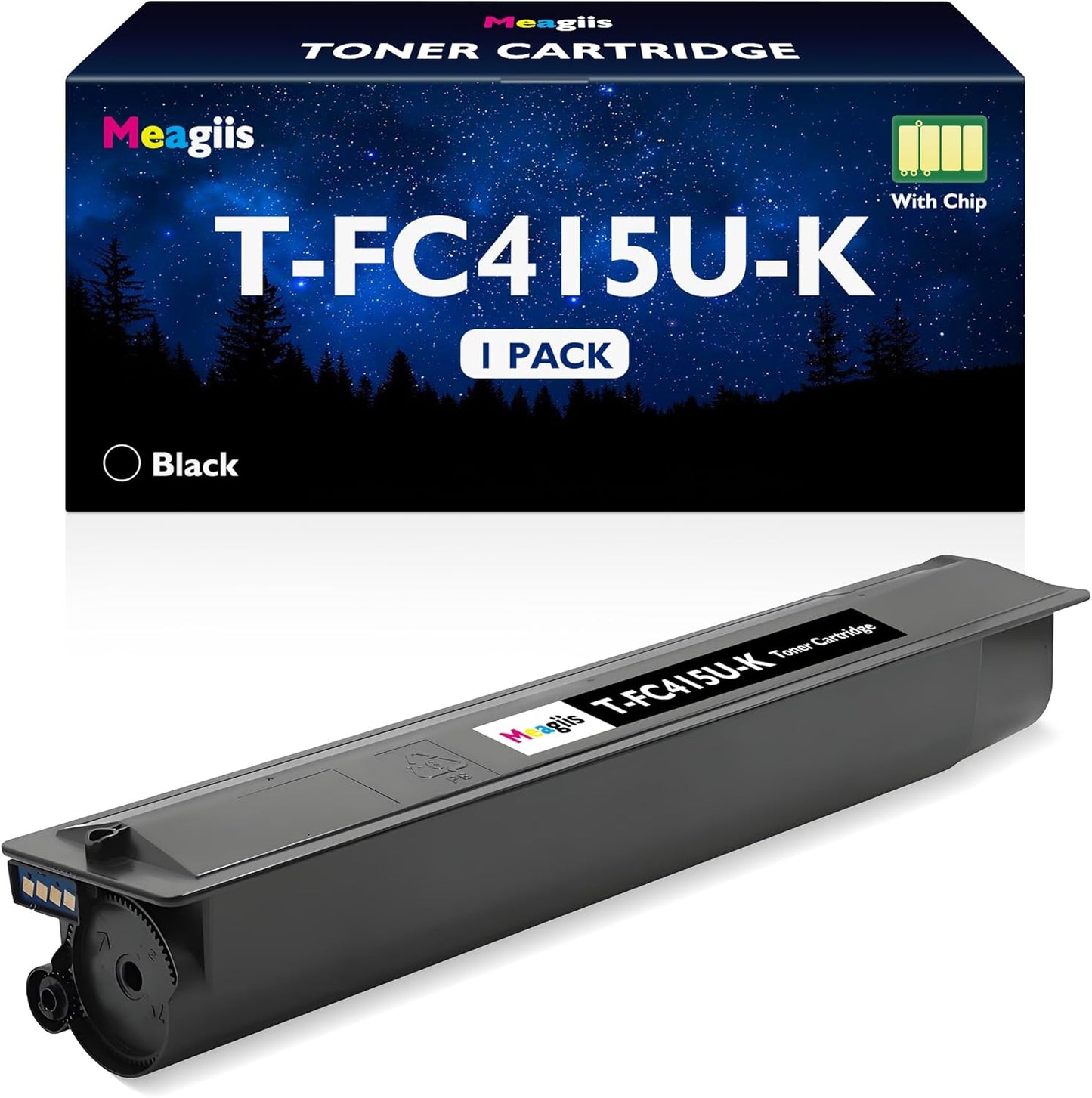 T-FC415U-K TFC415UK Black High Yield Toner Cartridge, 1-Pack, Replacement for Toshiba T-FC415U Black Toner Cartridge to Use for Toshiba E-Studio 2515AC 3015AC 3515AC 4515AC 5015AC Printer