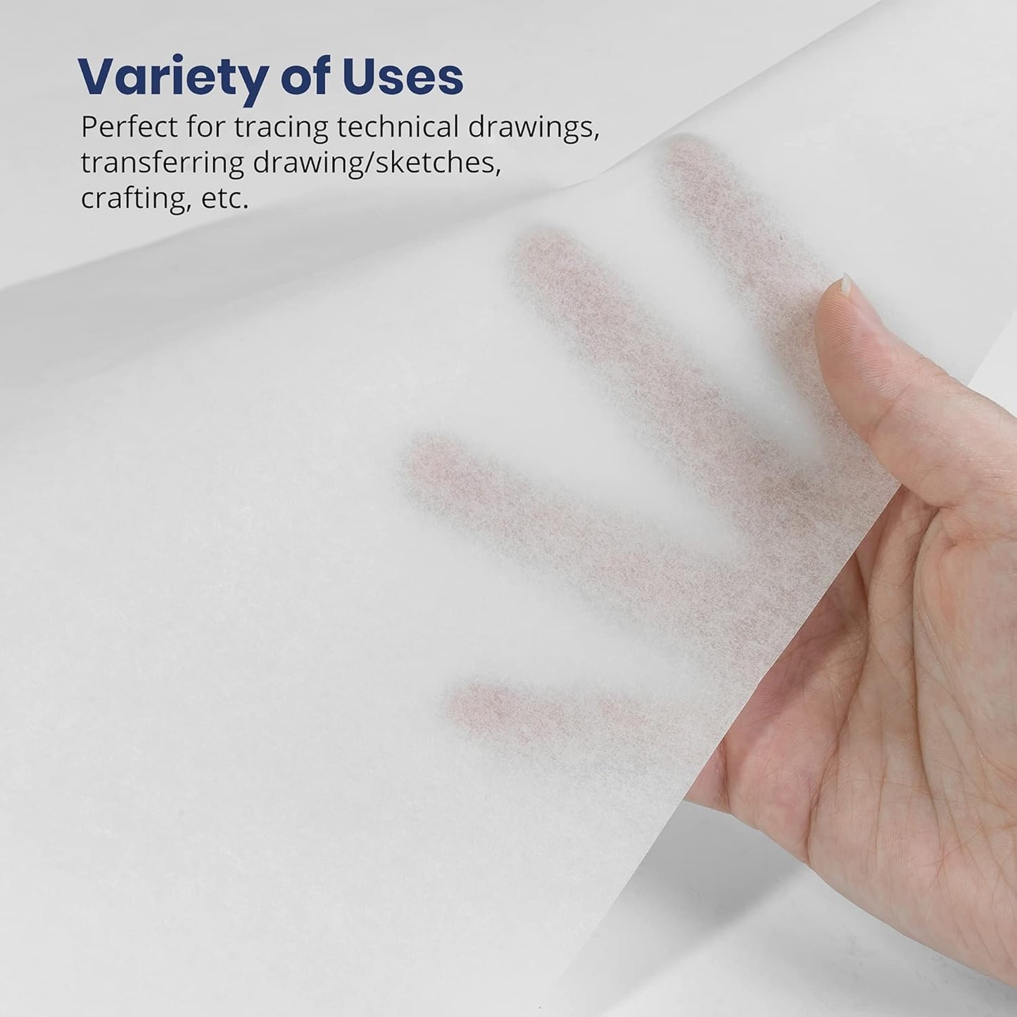 Pacific Arc Tracing Paper Roll, White, 18 Inch X 20 Yard Roll