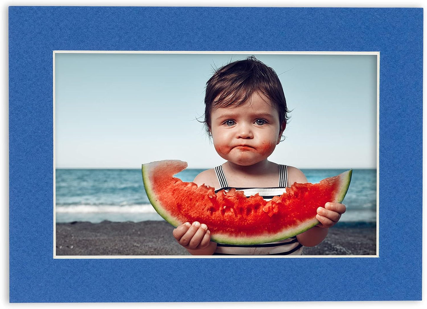 11x14 Mat for 8.5x11 Photo - Precut Royal Blue Picture Matboard for Frames Measuring 11 x 14 Inches - Bevel Cut Matte to Display Art Measuring 8.5 x 11 Inches - Acid Free Pack of TEN MATS