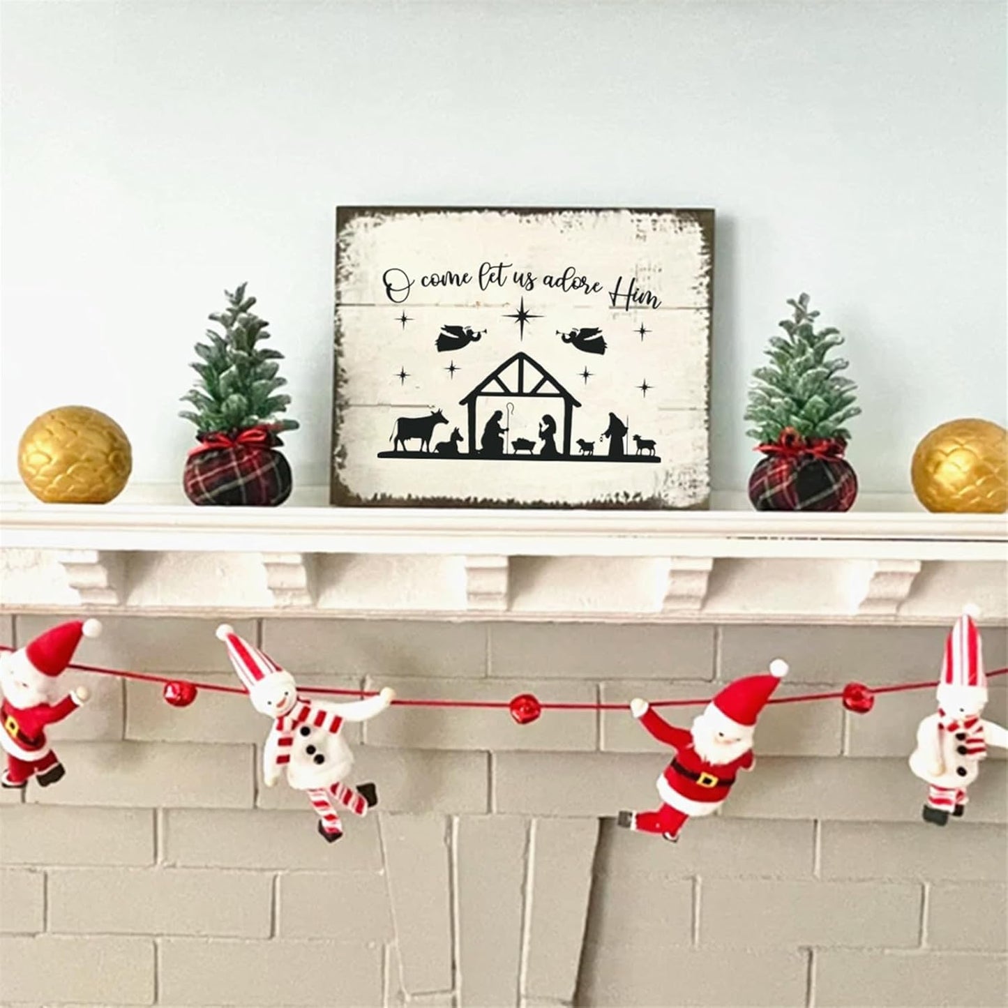 JAJADO Christmas Wish Silk Screen Stencils Reusable Self Adhesive Stencil Silk Screen Transfers Snowman Gnome Screen Print Stencil Holiday for Crafts on Wood, Fabric, Glass, Mug, DIY Christmas Decor