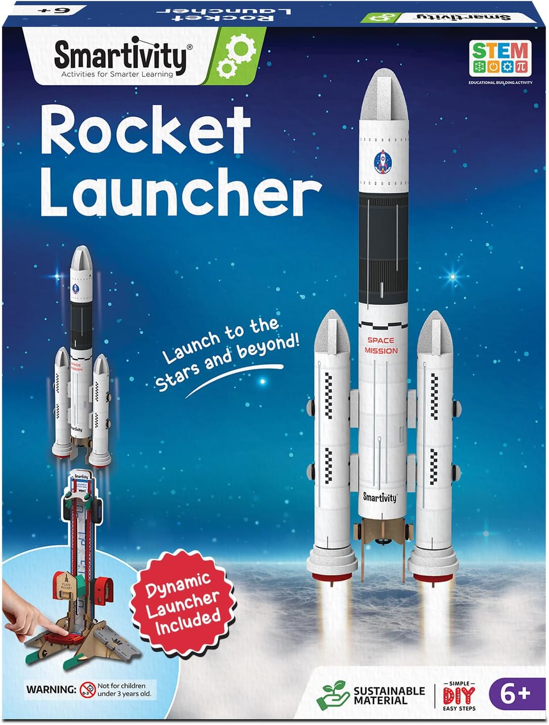Smartivity Rocket Launcher STEM Kit for Kids 6, 7, 8, 9, 10, 11, 12 Years Old | Build Your Own Rocket and Launcher | Christmas, Birthday Gift for Smart Kids | DIY Science Toy for Boys & Girls