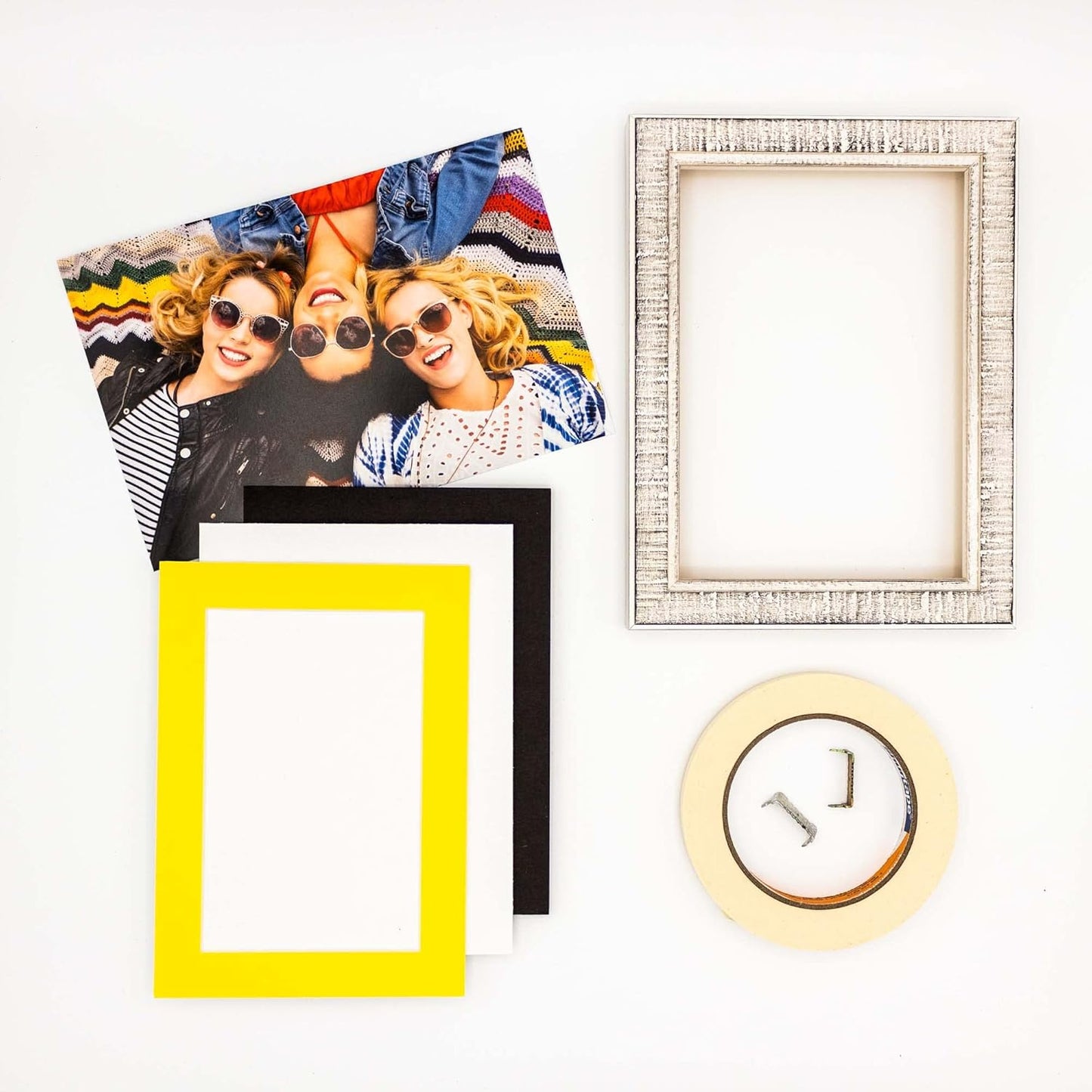 6x8 Mat for 8x10 Frame - Precut Mat Board Acid-Free Show Kit with Backing Board, and Clear Bags Yellow 6x8 Photo Matte Made to Fit a 8x10 Picture Frame Matboard for Framing, Pack of 10 Mats