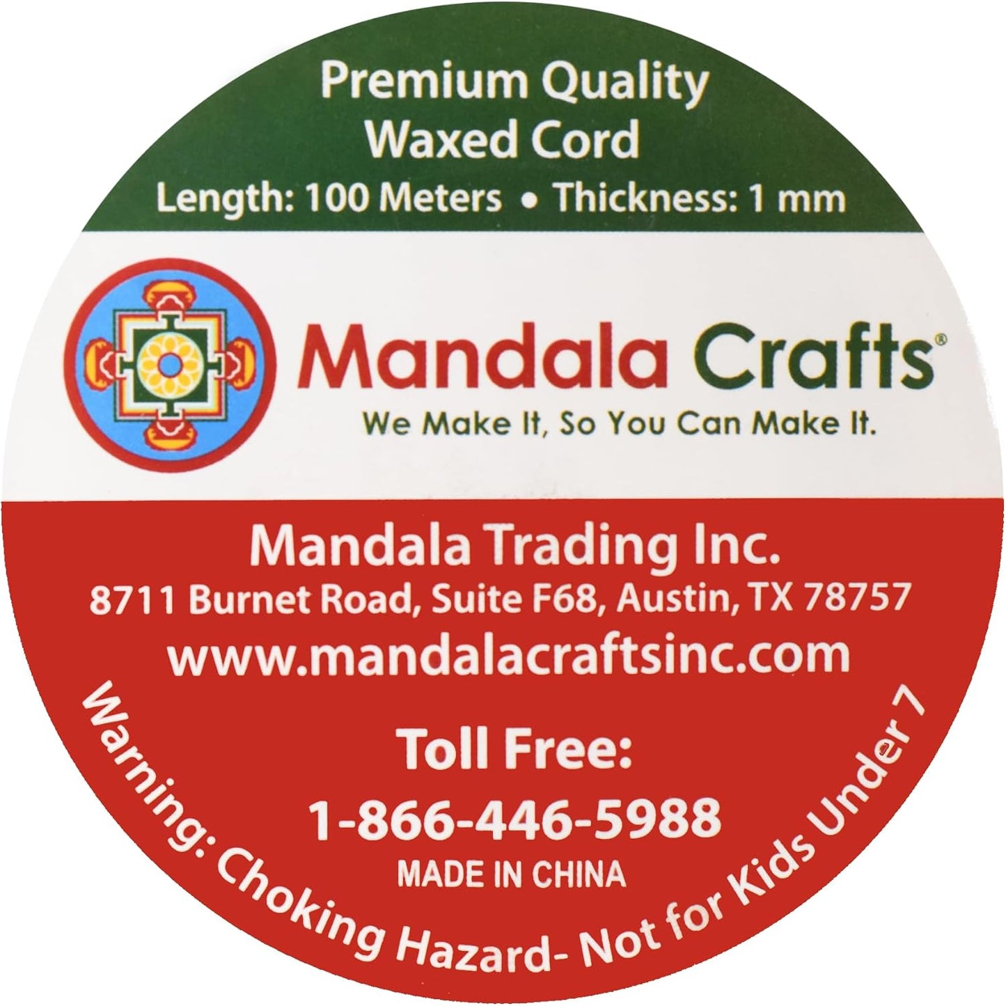 Mandala Crafts 1mm 109 Yards Lilac Cotton Waxed Cord for Jewelry Making Bracelet Cord Waxed String - Beading String Thread Jewelry Cords for Necklaces String
