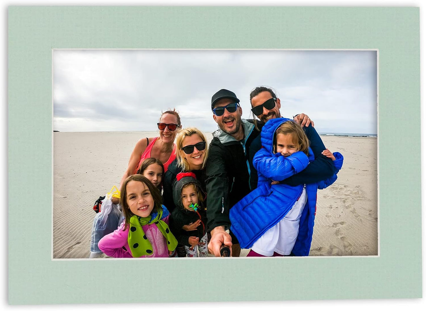 5x7 Mat for 8.5x11 Frame - Precut Mat Board Acid-Free Show Kit with Backing Board, and Clear Bags Honeydew Green 5x7 Photo Matte For a 8.5x11 Picture Frame Matboard for Framing, Pack of 100 Mats