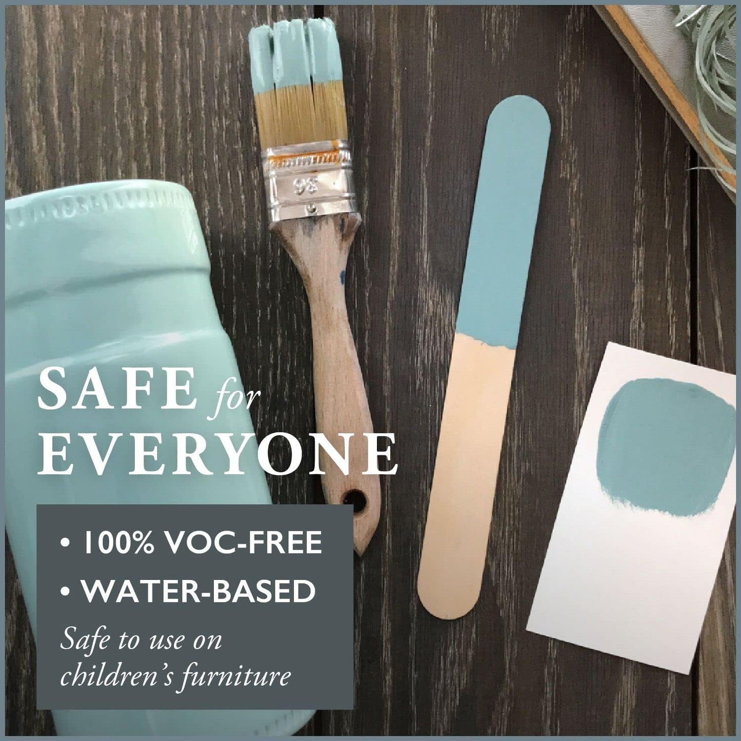 AMY HOWARD AT HOME Chalk-Based One Step Paint for Furniture, Cabinetry, Decor, Finish, and More | No Stripping, Sanding, or Priming | Light Base | 32 Ounce | Harbor Lights