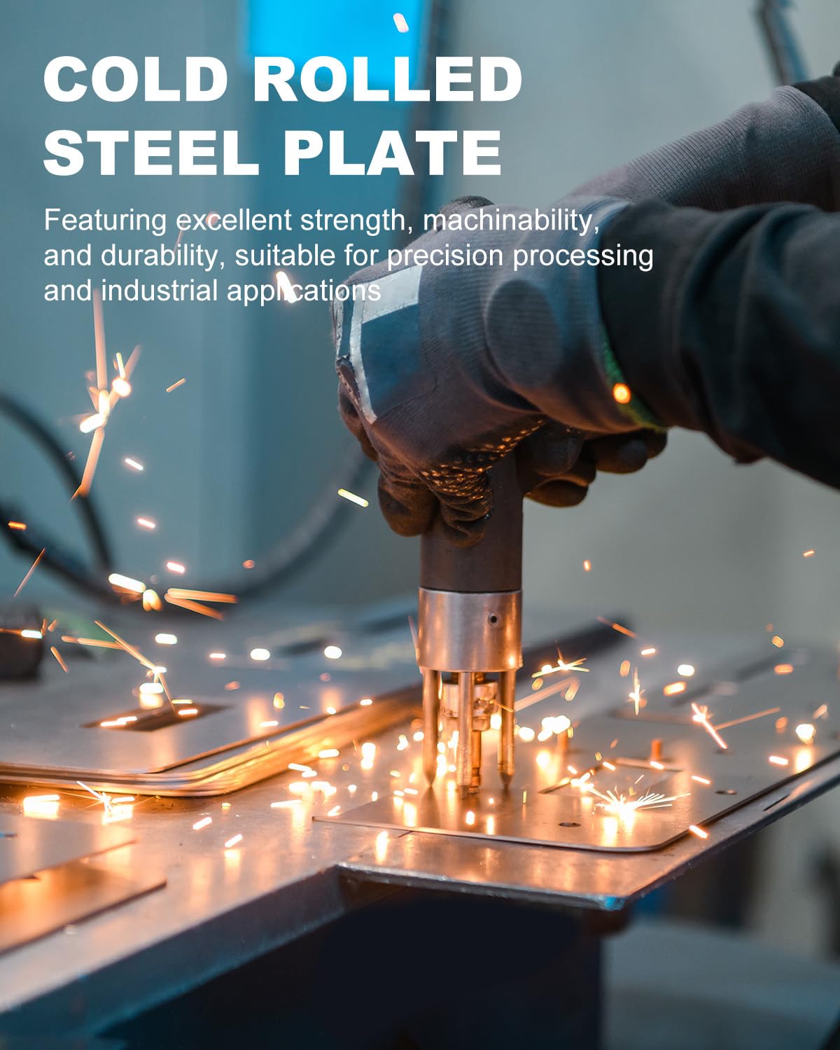 2 Pcs 16 Gauge Steel Sheets Metal Cold Rolled Steel Plate, 12" x 8" Weldable Metal Sheet for DIY Craft Projects, Industrial, Professional