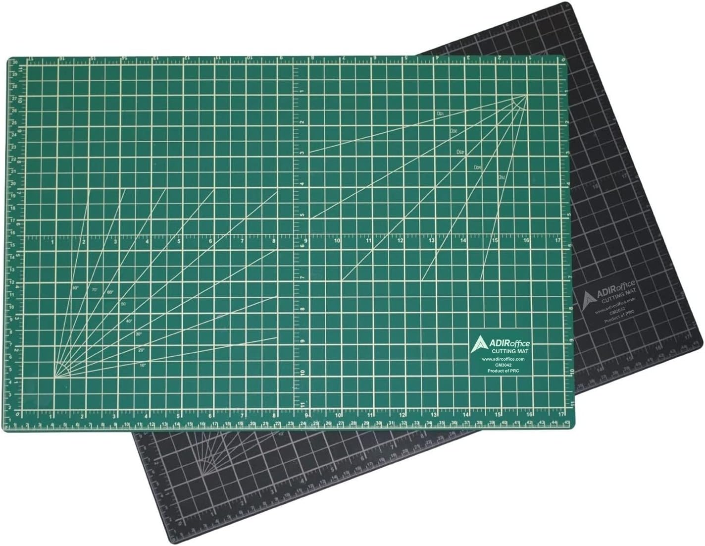 Adir Professional Self Reversible Healing Cutting Mat, 36 by 48-Inch, Green/Black