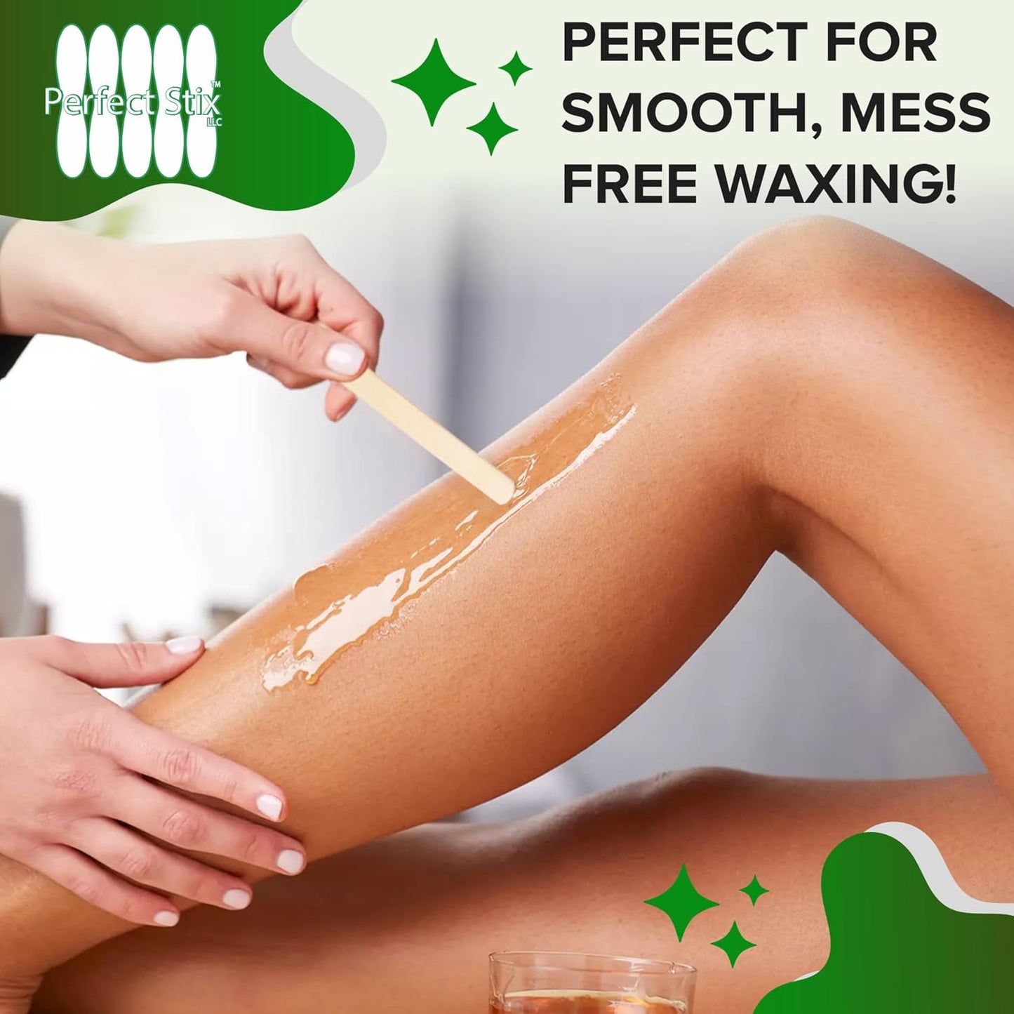 Perfectware Wooden Craft Sticks, 4.5 Inch, 3000 Count, for Salon Waxing, Ice Cream, School Projects, Hair Removal, Art Supplies, Coffee Stirring