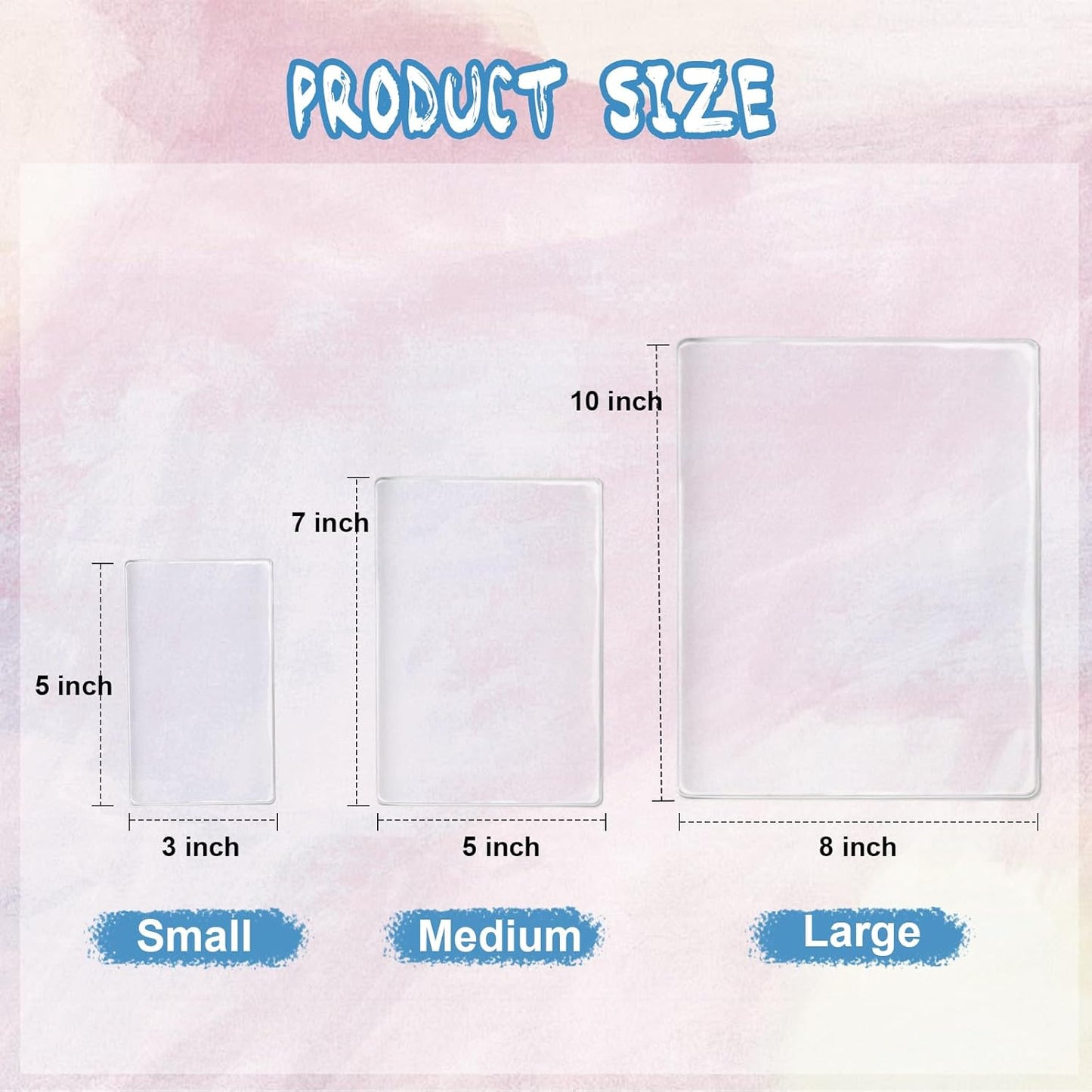 Vollence Gel Printing Plate - 3” X 5”Reusable Gel Monoprinting Plate for Press Art, Printmaking Supplies for Scrapbooking, Card Making, Arts and Crafts,Journaling,Collage