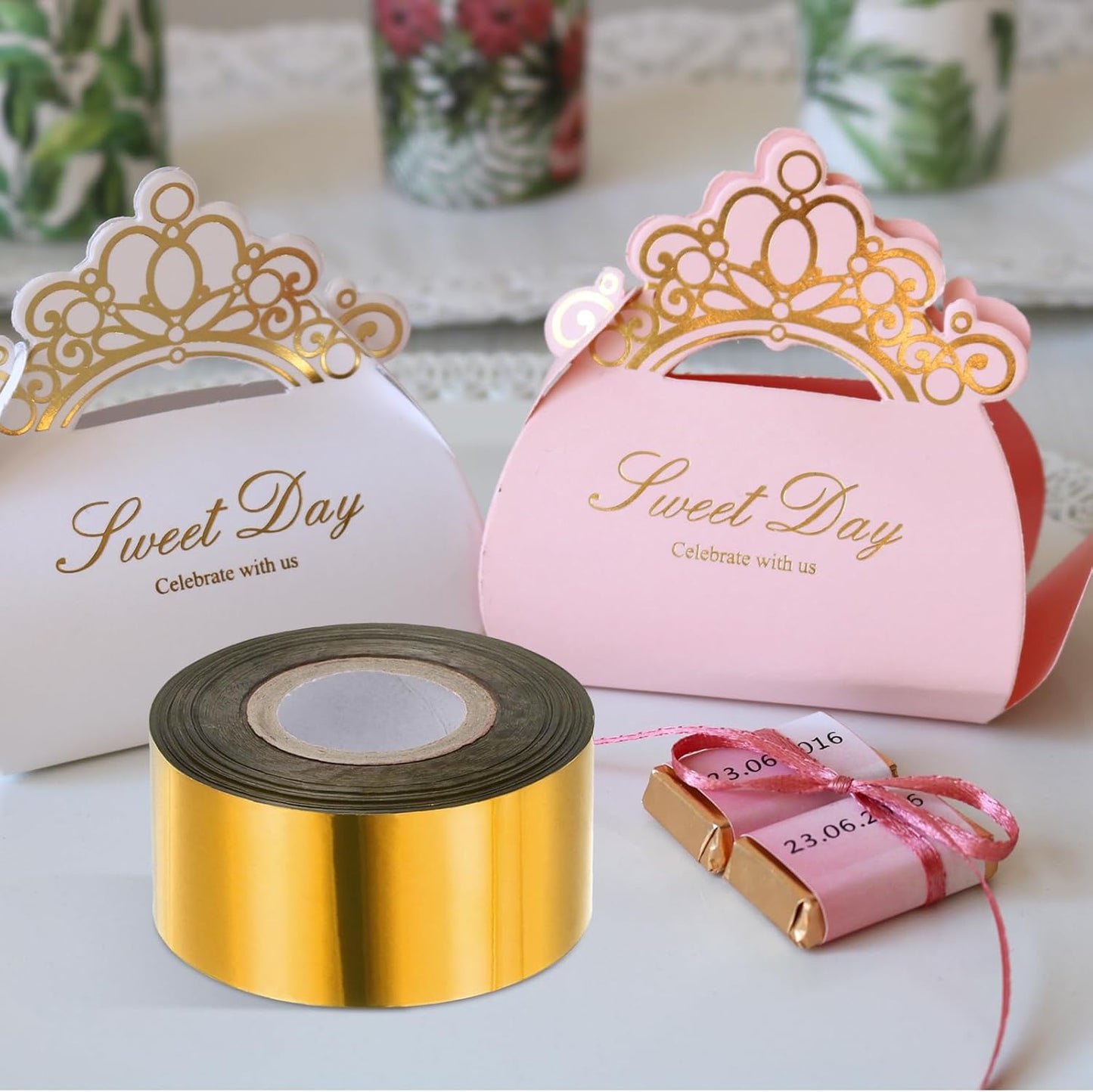 PATIKIL 1.6"x400Ft Hot Stamping Foil Paper,Heat Transfer Hot Stamping Paper Foil Roll for Leather DIY Logo Decor Craft Gift Card Package Scrapbook,Silver