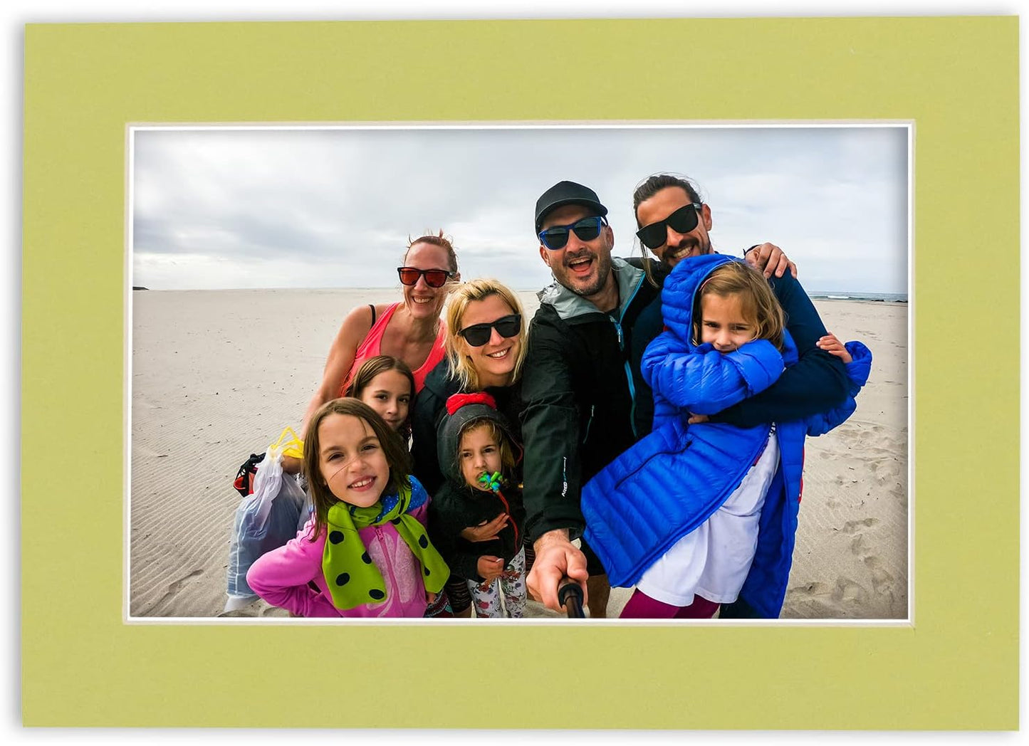 11x14 Mat for 8.5x11 Photo - Precut Pistachio Green Picture Matboard for Frames 11 x 14 Inches - Bevel Cut to Display Art 8.5 x 11 Inches - Acid Free Pack of 25 MATS with Backing Boards & Clear Bags