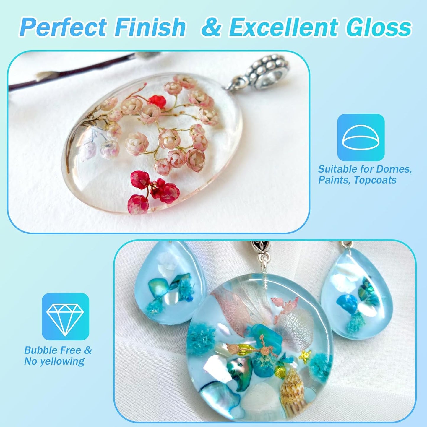 KISREL UV Resin 1000g-Upgraded UV Resin Kit, Hard Type Crystal Clear Ultraviolet Curing UV Epoxy Resin for Craft Jewelry Making
