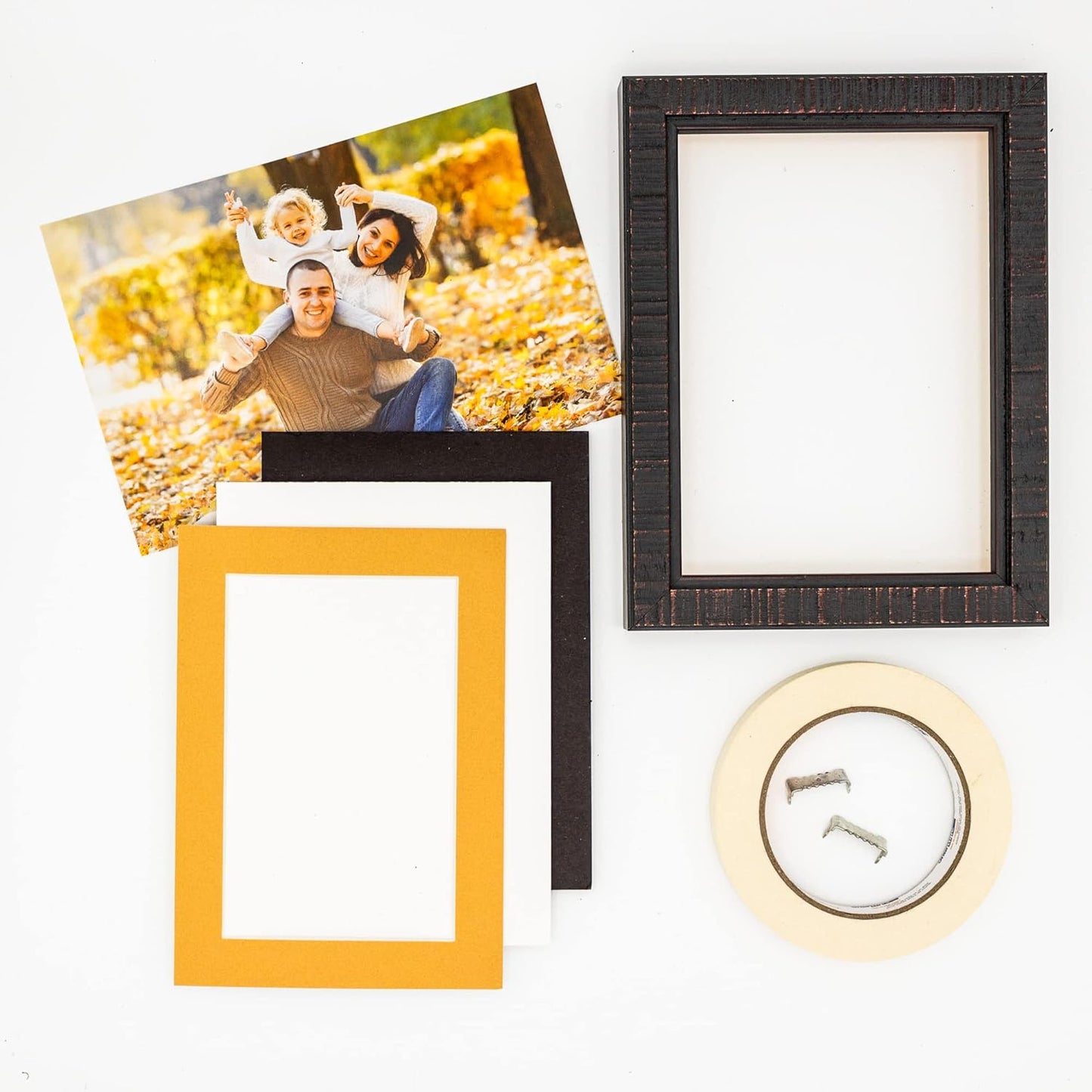 11x14 Mat Bevel Cut for 8.5x11 Photos - Acid Free Topaz Orange Precut Matboard - For Pictures, Photos, Framing - 4-ply Thickness
