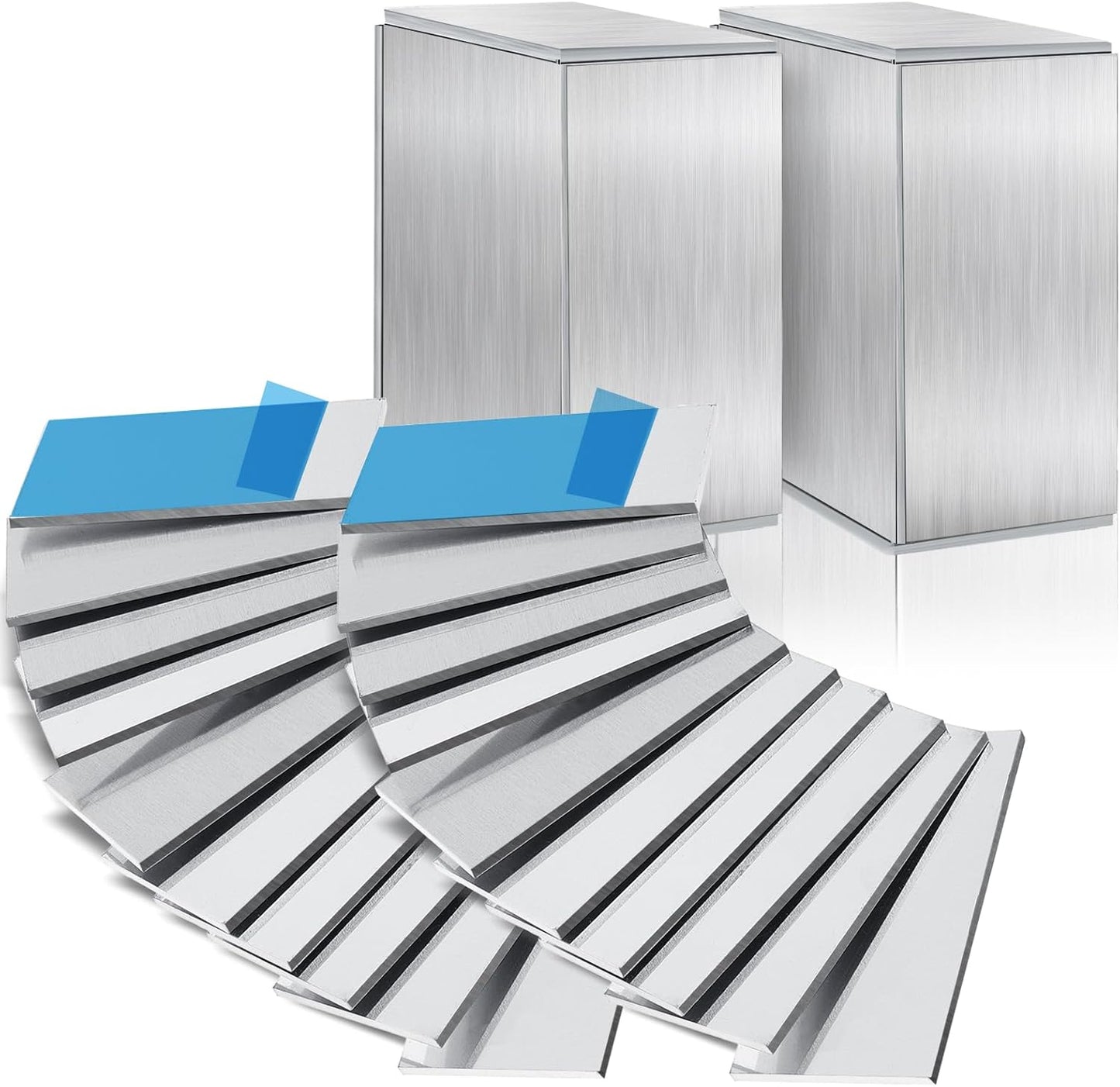 Amyhill 12 Pcs Aluminum Sheet Metal 2 x 4 x 1/8 (0.13”) Inch Thin Flat Plain Aluminum Plate, Welding Accessories Practice Beginner for Mig Tig Stick Mma Arc Gas Heat Treatable for Crafting Industry