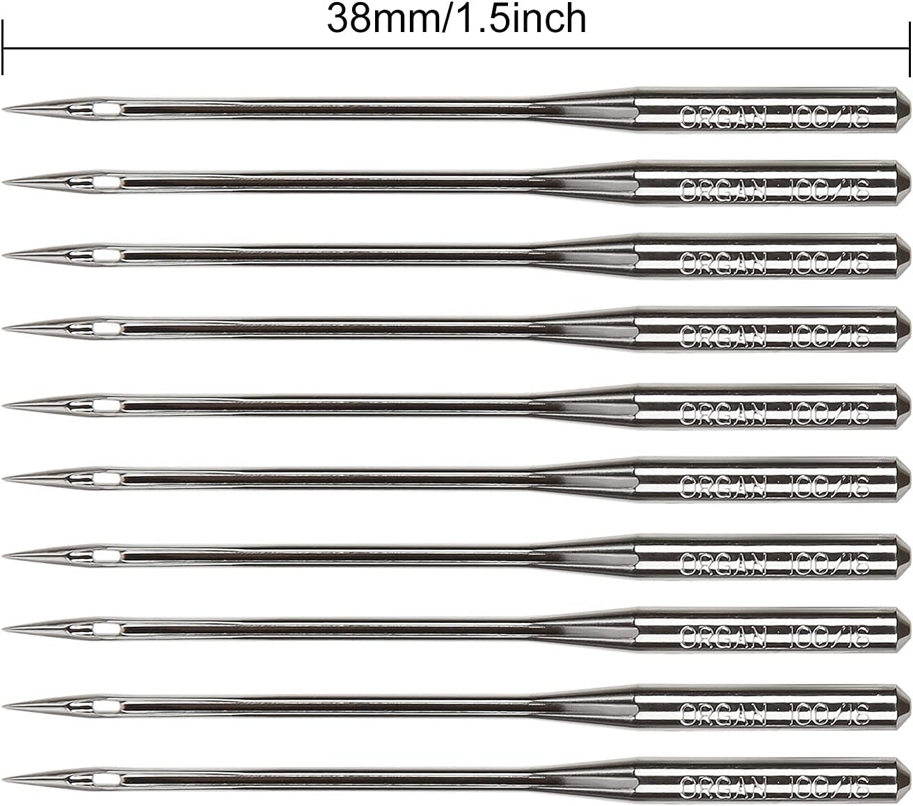50 PCS Sewing Machine Needles for Brother, Sewing Needles Embroidery Machine Needles for Brother Sewing Machine (100/16-50 Pack)