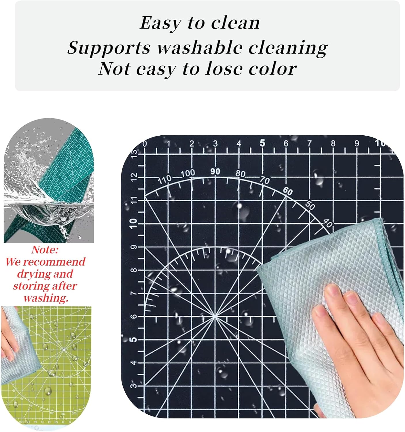 A5 Self-Healing Cutting Mat, Small Cutting Mat, Professional Double Sided Durable Cuttings Mats, Great for Hop Scrapbooking, Quilting, Fabric, Sewing Craft Projects (Mixed Colors, A5)