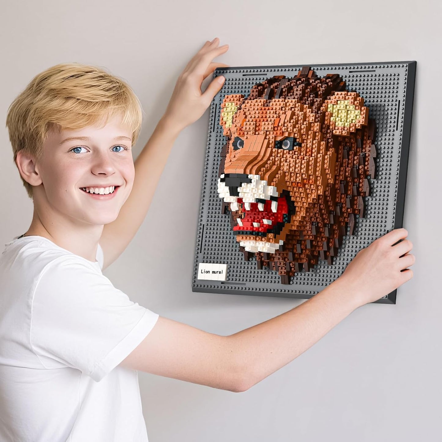BNG Wall Art Lion Building Blocks Sets(1849PCS),A Wall Decor Set for Adults Who Love Creative Hobbies-Gift Toy for Adults