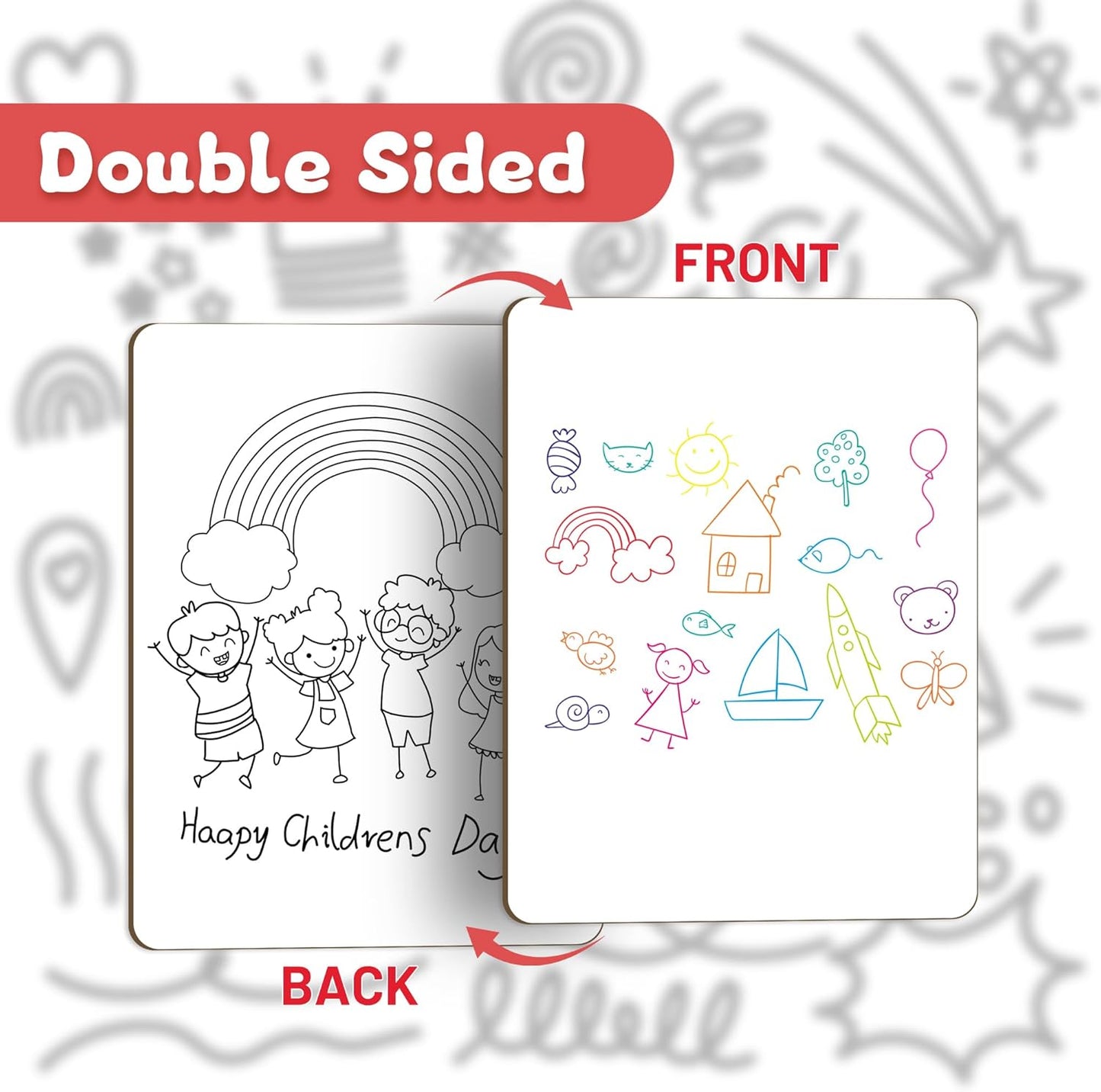 White Board Dry Erase Boards Classroom Pack Mini White Boards 9" x12” Double Sided Personal Whiteboards for Students Teachers School Supplies Lapboards (Set of 6 Boards & Erasers & Pens)