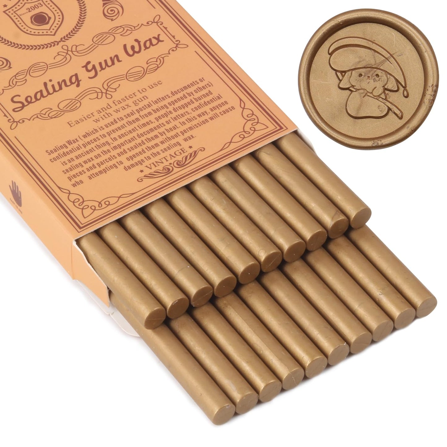 Dark Bronze Sealing Wax Sticks, WASOHLING 20Pcs Glue Gun Wax Seal Sticks for Wax Seal Stamp, Bronze Wax Seals for Christmas Wedding Invitation Envelope Letter Seals, Craft Adhesive (Mini Size)