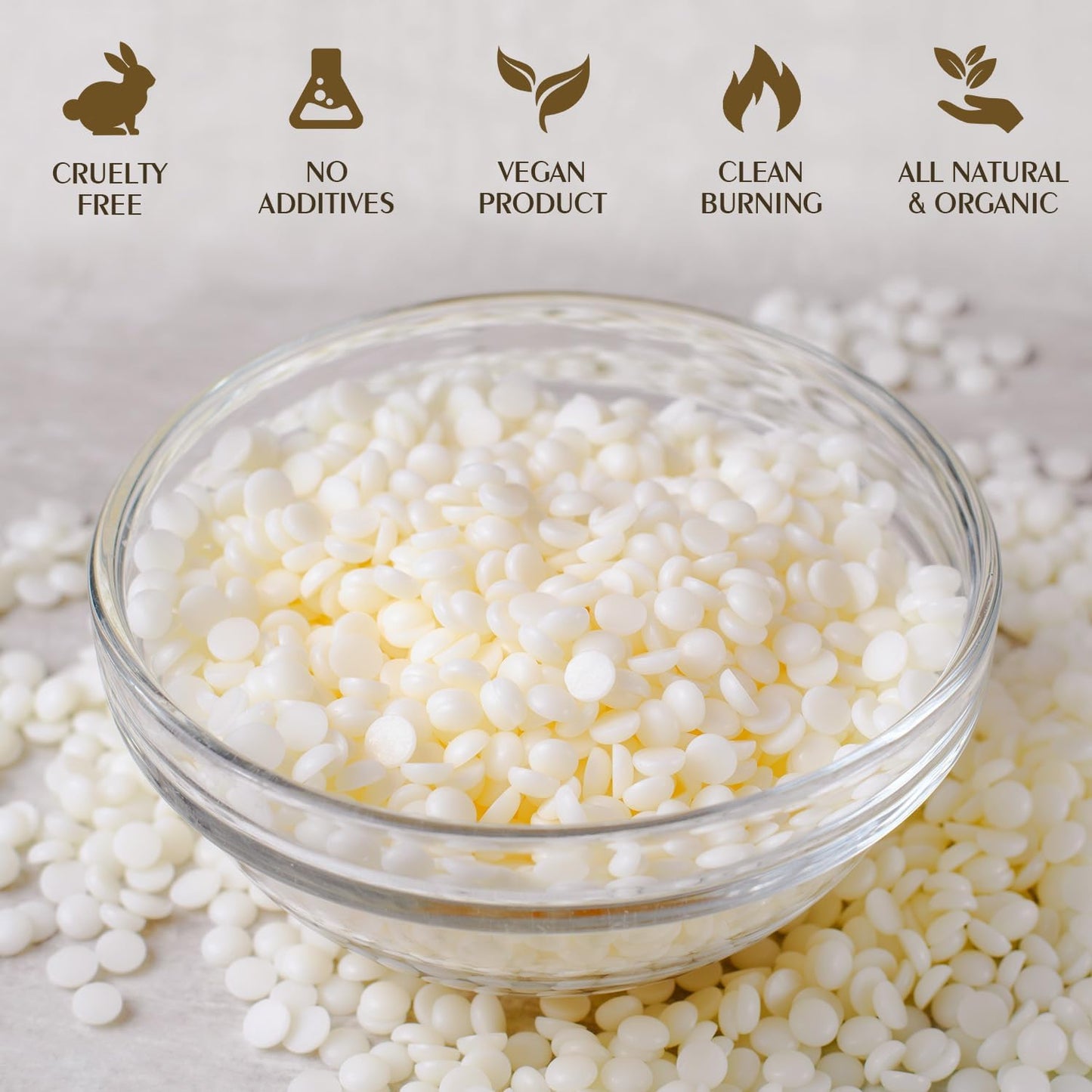 Soy Wax, Waxcanpy Natural Candle Wax, Organic Soy Wax for Candle Making from Farm (2lb)