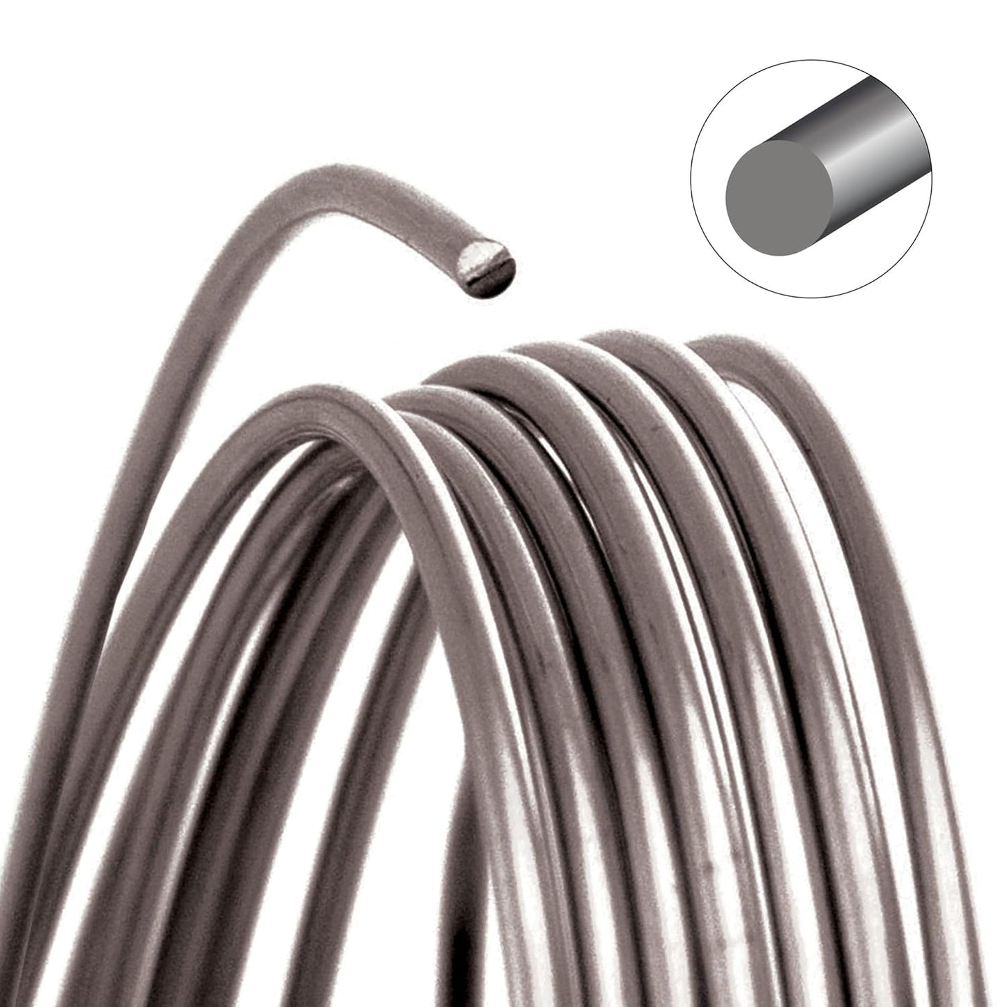 The Beadsmith Wire Elements Craft Wire – Tarnish Resistant, Soft Temper, Round, Stainless Steel Color – 0.32mm, 28 Gauge, 40 Yard Spool – Jewelry Making, Wire Wrapping, & Other DIY Crafts