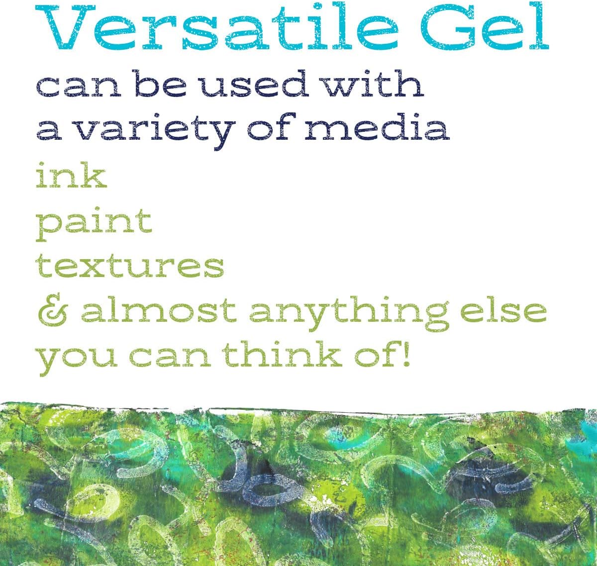 Gel Press Monoprinting Print Plate - 8” X 10” Gel Plate - Printmaking Supplies - Reusable Gel Printing Plate for Press Art for Card Making, Scrapbooking, Journaling, Arts and Crafts, Home Decor