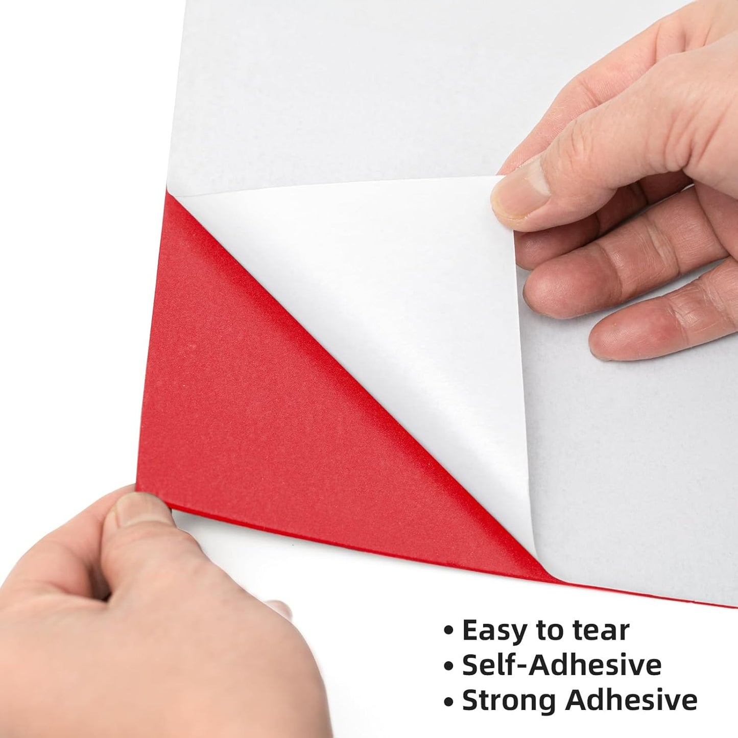 MEARCOOH Self Adhesive Foam Sheets, Red 9x12 Inch 2mm Sticky Eva Foam Paper for Crafts Cardmaking Photo Frames Classroom Scrapbooking Christmas Crafts (Red 10 Sheets)