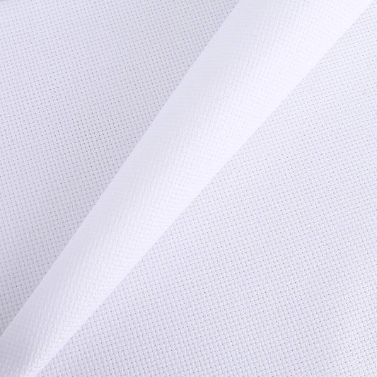 Aida Cloth 14 Count Cross Stitch Fabric,19×28inch (14CT, White)