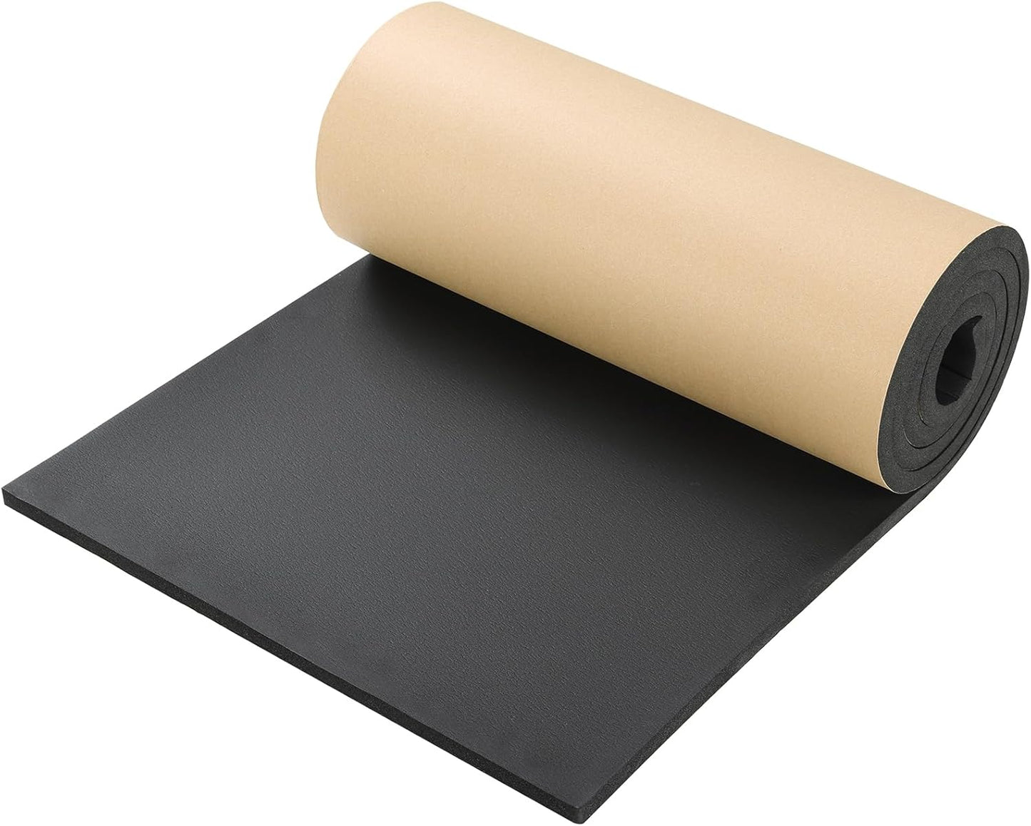 NATGAI Sponge Neoprene with Adhesive Foam Rubber Sheet 1/2” Thick X 16” Wide X 78” Long, Cut to Multiple Dimensions and Lengths - DIY, Gaskets, Cosplay, Costume, Crafts