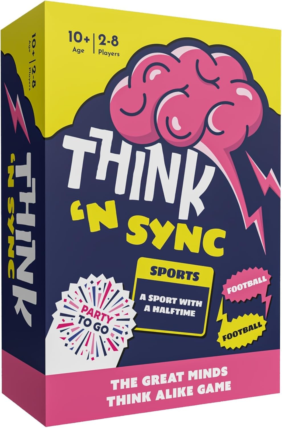 Gamewright - Think 'N Sync - Fast-Paced Party Card Game for Families & Friends, Ages 10+, 3-8 Players
