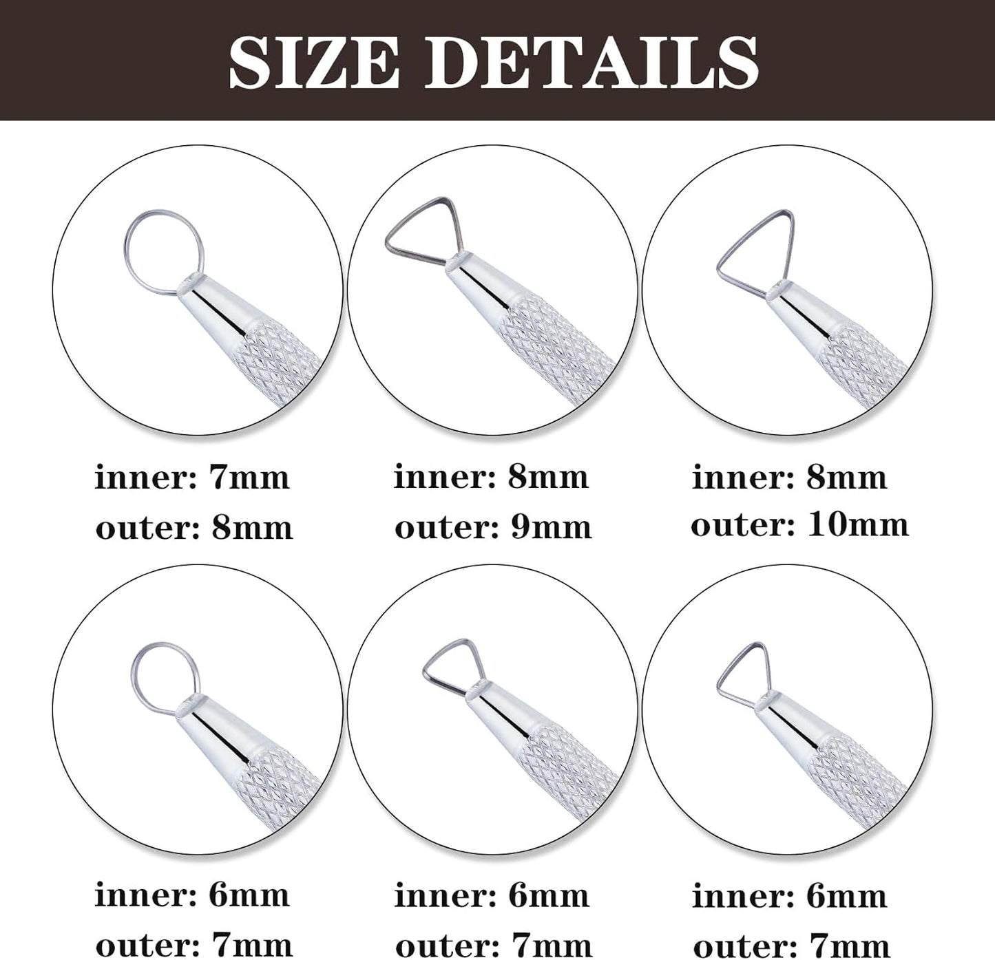 6Pcs Clay Tools Pottery Tools Clay Sculpting Tools Mini Ribbon Cutter Metal Tools Set Carving Art Polymer Clay Tools