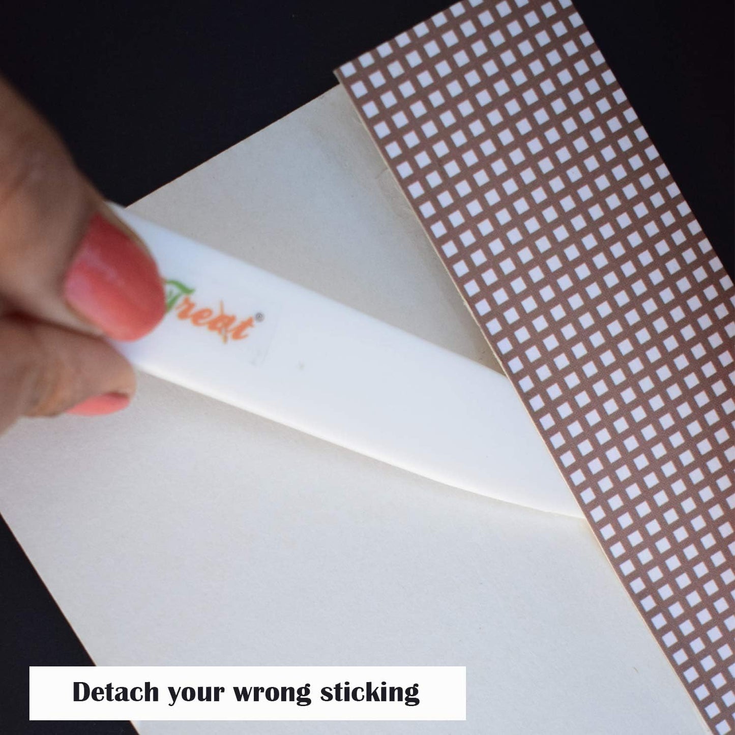 CrafTreat Teflon Bone Folder and Scoring Tool - Lifter - Paper Scorer for Paper Crafting, Origami, Bookbinding, Scrapbooking - Leather Burnishing Tool -Smooth, Non Stick,Ergonomic Craft Tool