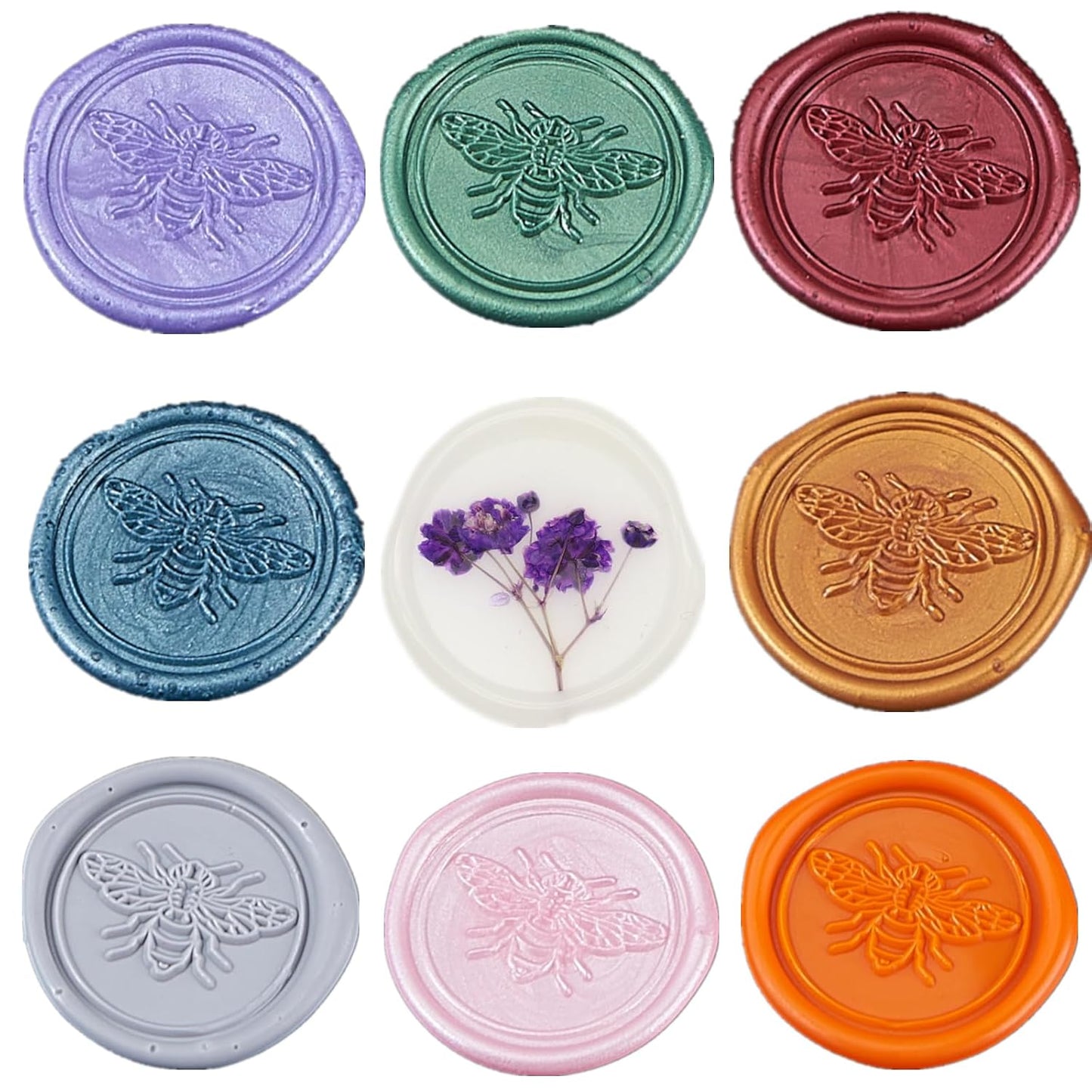 Pearl Purple Wax Seal Sticks with Gift Box, ONWINPOR 20pcs Glue Gun Wax Sealing Sticks for Wax Seal Stamp, Wedding Invitations, Mini Wax Gun Sticks for 0.28‘’ Glue Gun (Pearl Purple)