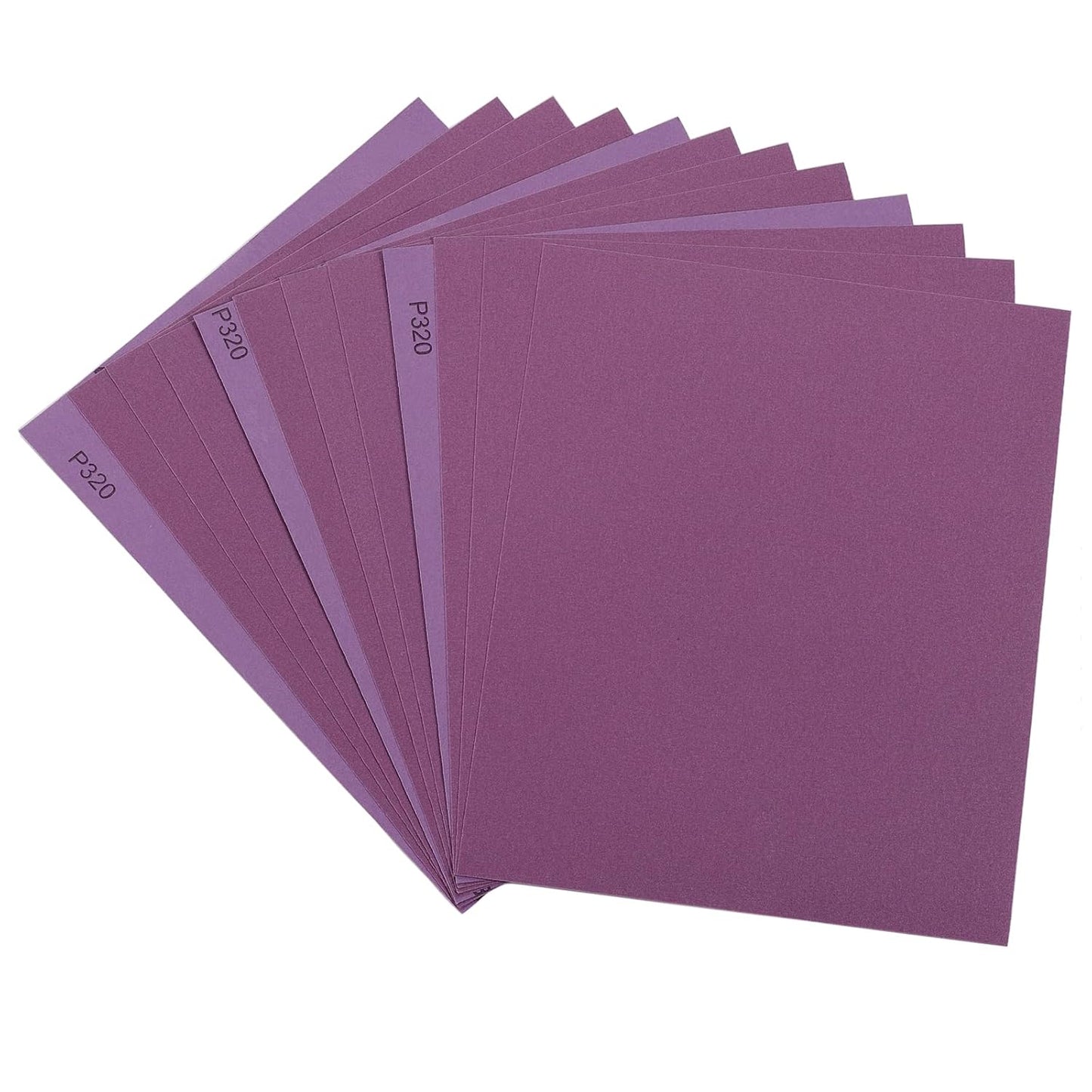 Sandpaper 15Pcs, 320 Grit Sandpaper, Wet Dry Sandpaper Sheets 9 X 11 Inch, White Fused Alumina Abrasive, Sander Paper for Wood Furniture Finishing, Metal Sanding, Automotive Polishing