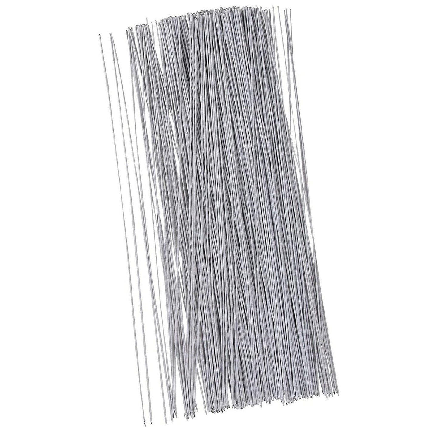 Juvale 18 Gauge Wire Stems - White, 300-Pack, 16 in - Pre-Cut Floral & Craft Wire for Bendable Stem Shaping