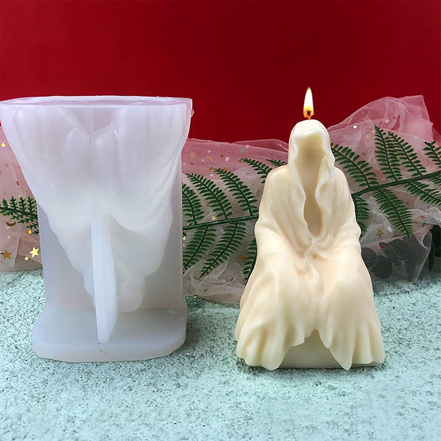 Skull Candle Molds - Shadow Man, Reaper, Ghost & More - 3D Silicone Molds for Resin Casting