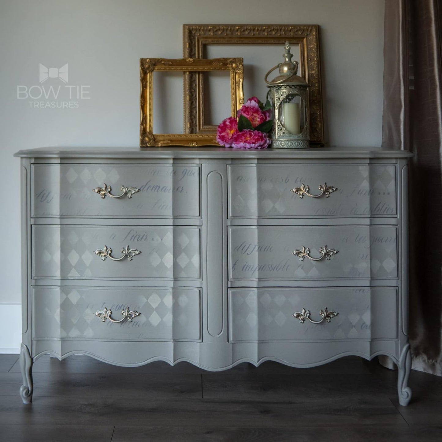 Dixie Belle Paint Company Chalk Finish Furniture Paint - Mason Dixon Gray (8oz) - Matte Charcoal Gray Chic Chalk Mineral DIY Furniture Paint