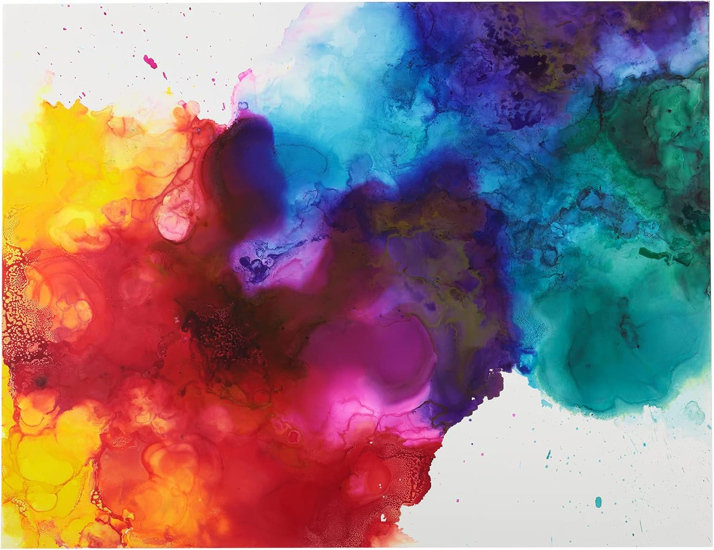 Alcohol Ink - Moody Zombie Set, 7 Pieces | 10 Sheets 9x12 Multimedia Paper | Fast-Drying, Permanent, Transparent Alcohol Inks for Gloss Paper, Glass, Metal | 25 ml Bottles