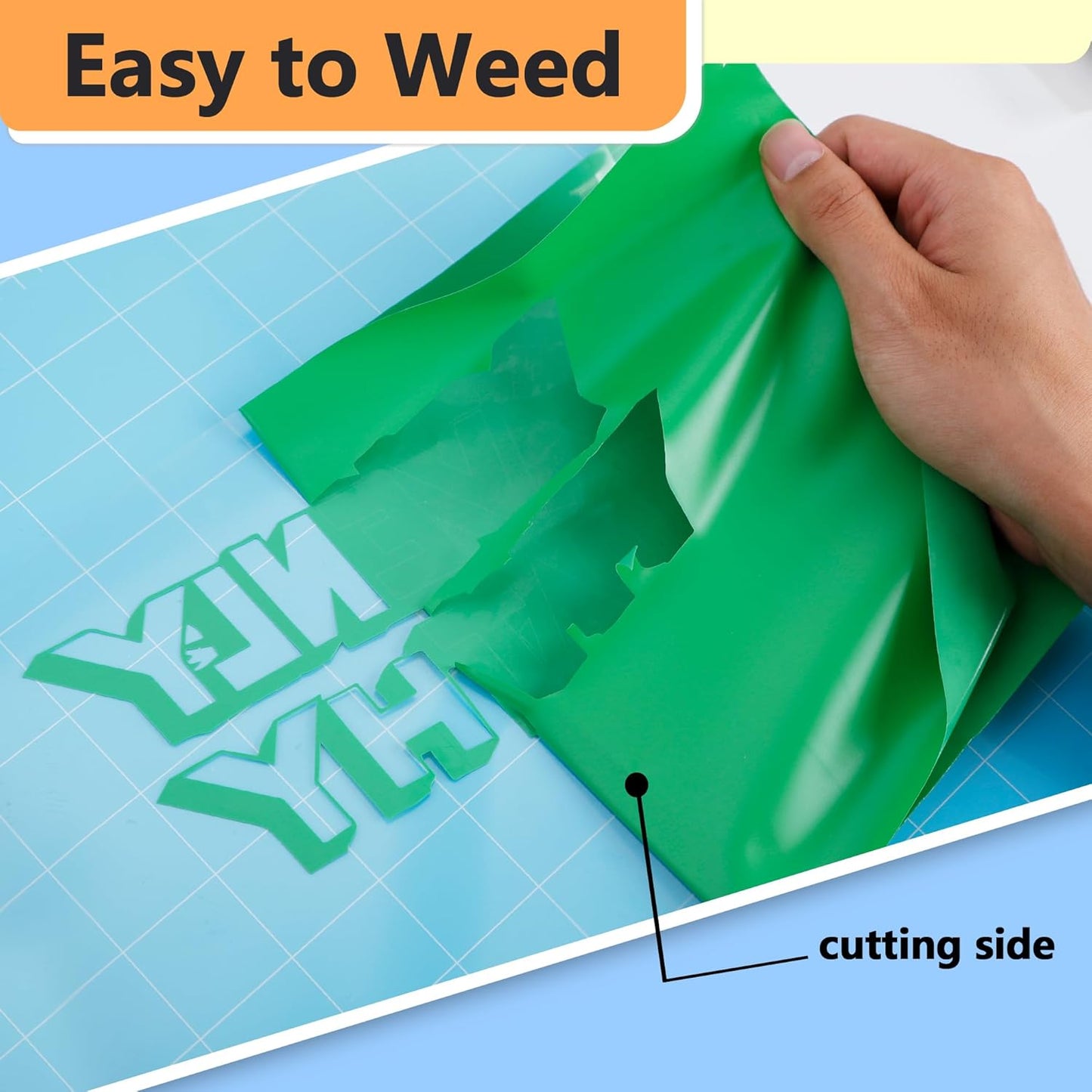 RENLITONG Matte Fruit Green Iron on Vinyl Roll -12Inch x 13ft HTV Heat Transfer Vinyl for T-Shirt HTV Rolls for All Cutter Machine - Easy to Cut & Weed for Heat Vinyl Design