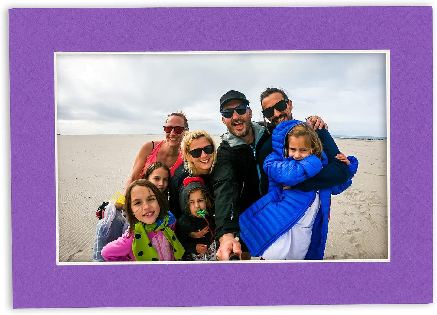 11x14 Mat for 8.5x11 Photo - Precut Purple Picture Matboard for Frames Measuring 11 x 14 Inches - Bevel Cut Matte to Display Art Measuring 8.5 x 11 Inches - Acid Free Pack of 100 MATS