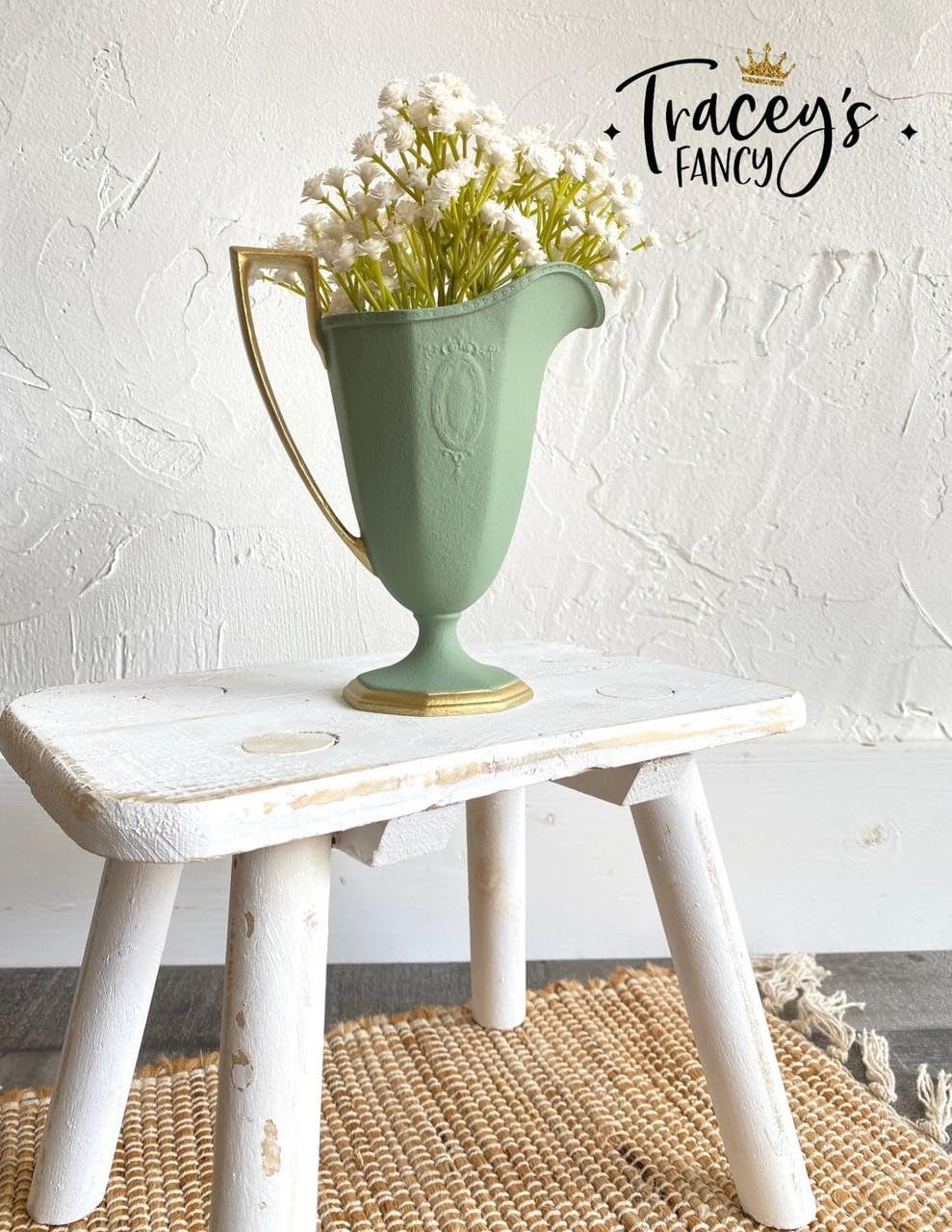 Dixie Belle Paint Company Chalk Finish Furniture Paint - Weeping Willow (16oz) - Matte Soft Green Chic Chalk Mineral DIY Furniture Paint