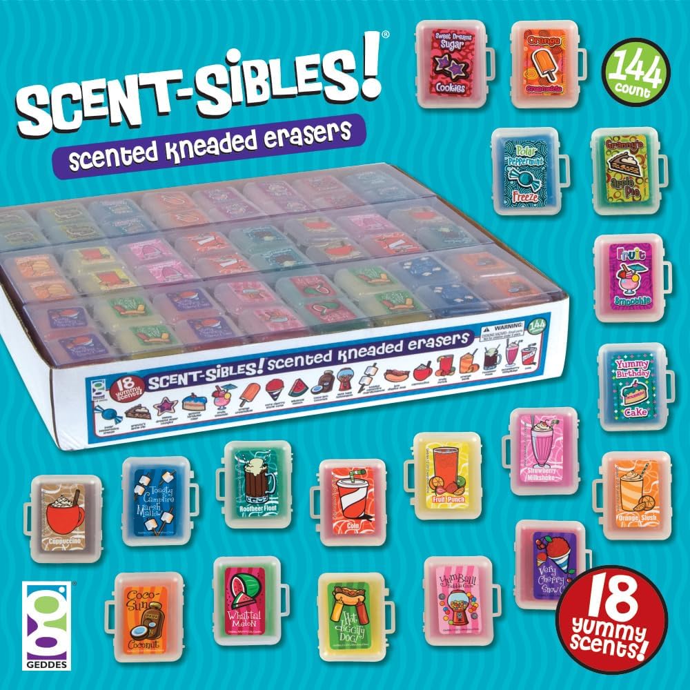 Raymond Geddes Scent-Sibles Scented Erasers for Kids (Pack of 576)