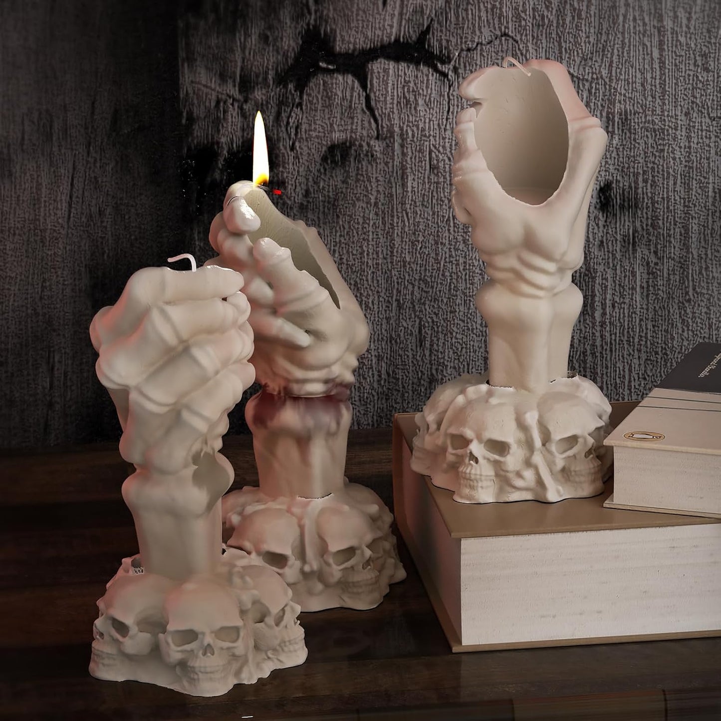 Skull Hand Soap & Candle Mold - Silicone 3D Molds for Candy & Home Decor - Resin Casting & Making Molds