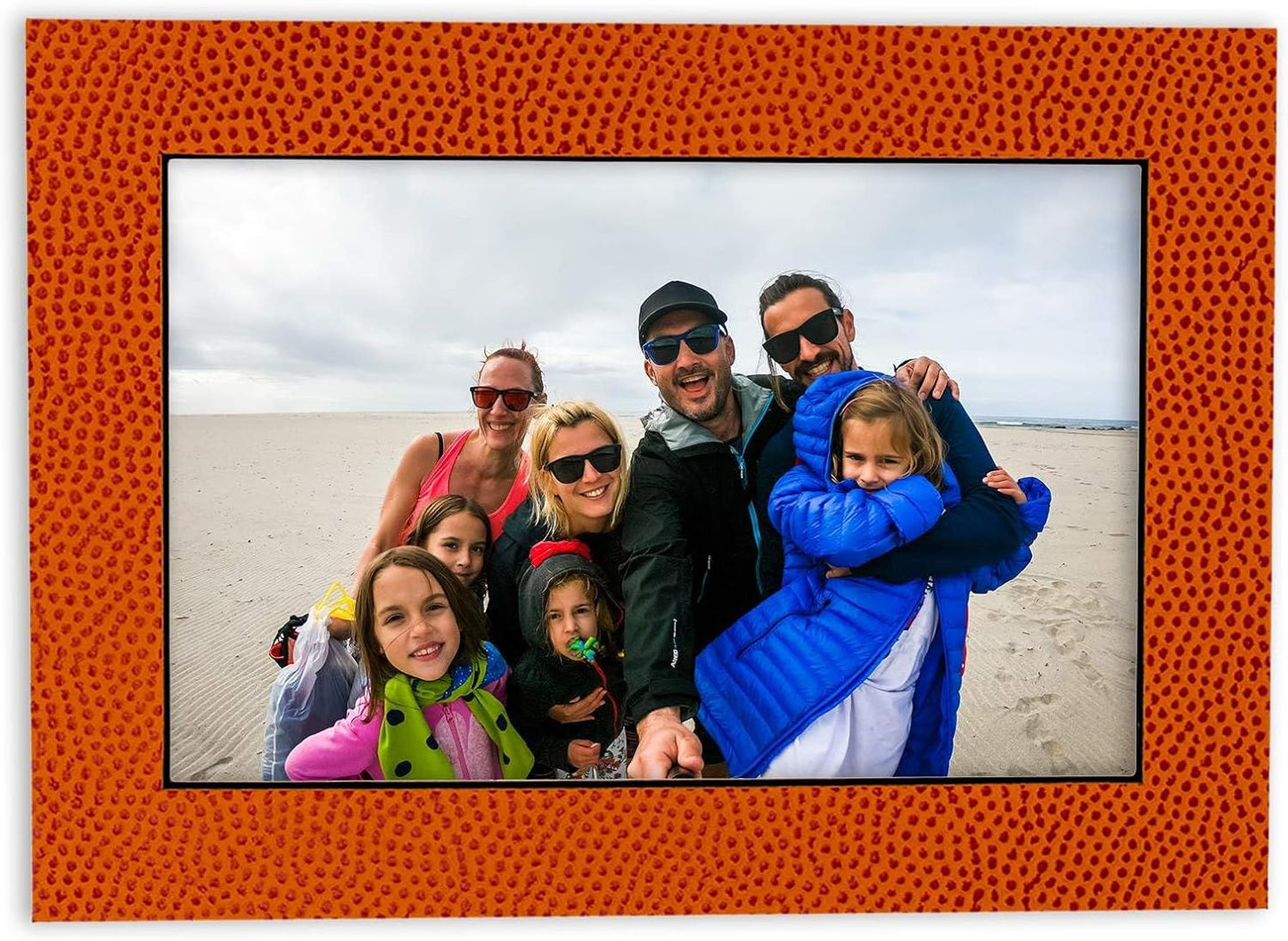 8x10 Mat Bevel Cut for 5x8 Photos - Acid Free Basketball Texture Precut Matboard With Backing Board and Crystal Clear, Self Seal Photo Mat Bag - For Pictures, Photos, Framing - 4-ply Thickness
