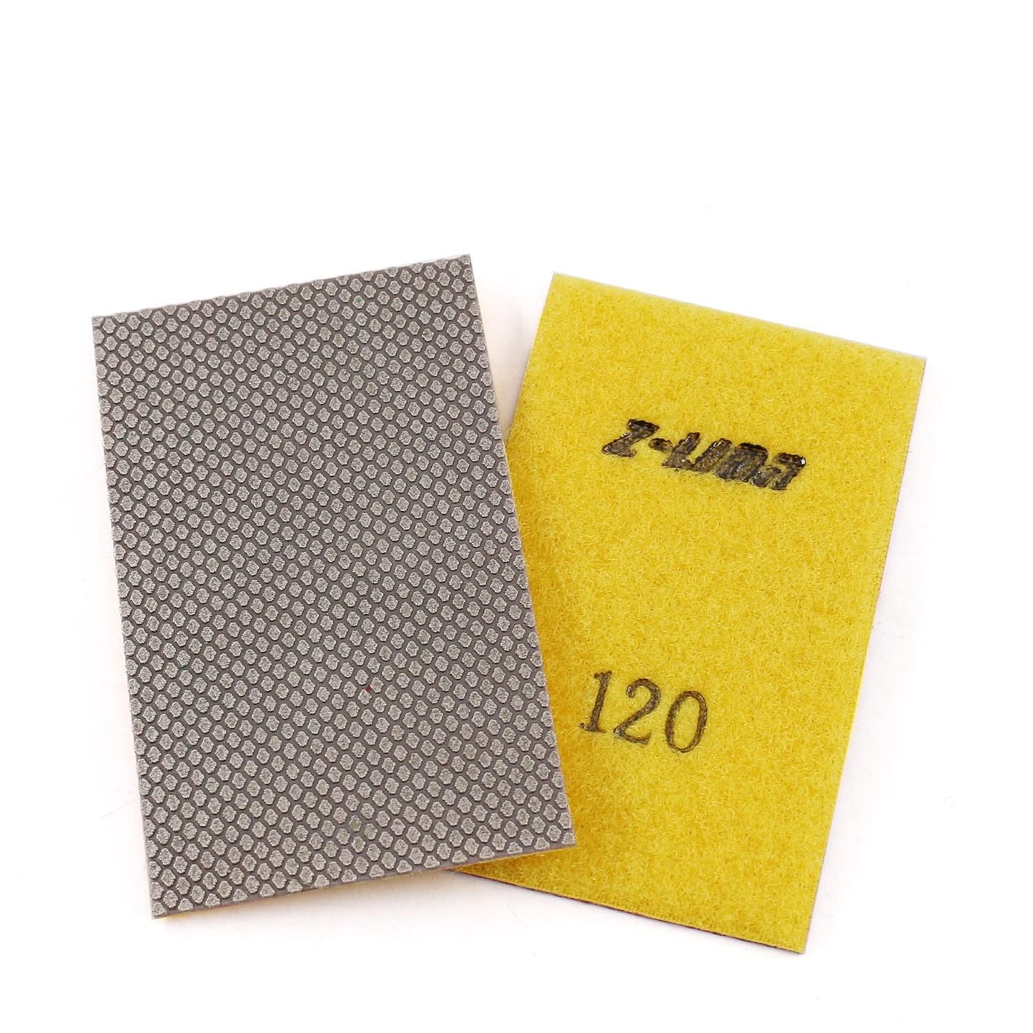 Z-Lion Diamond Abrasive Paper Sheets 120 Grit Diamond Sandpaper Nylon Back for Grinding Stone Glass Ceramic(1 Pcs)