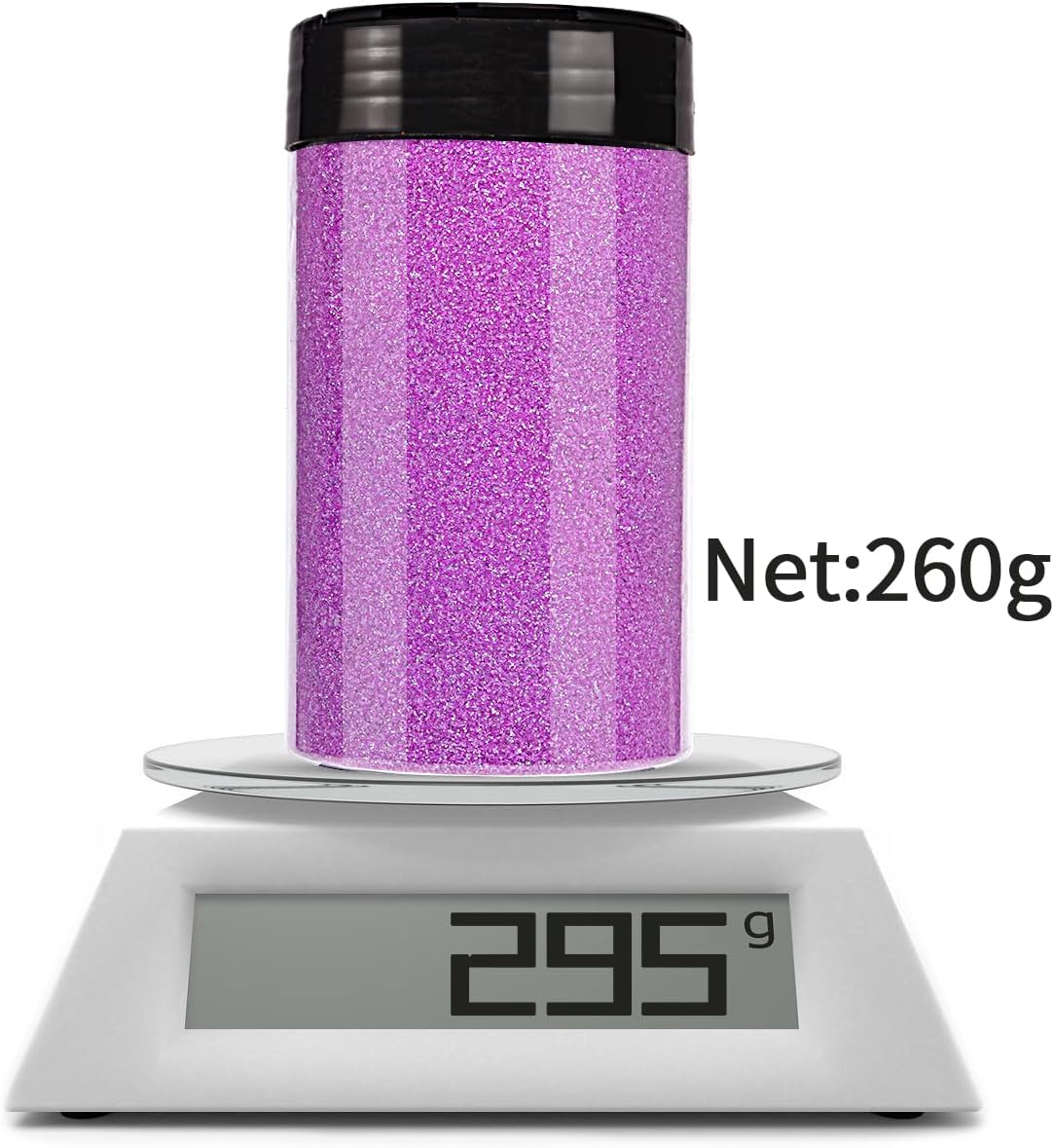 High Capacity 260g Shaker Bottle Package Metalic Fine Glitter,ANGXILIN for Tumbler Jewelry Making,Epoxy Resin DIY Craft,Face Body Nail Art Fine Glitter (Forest Green)